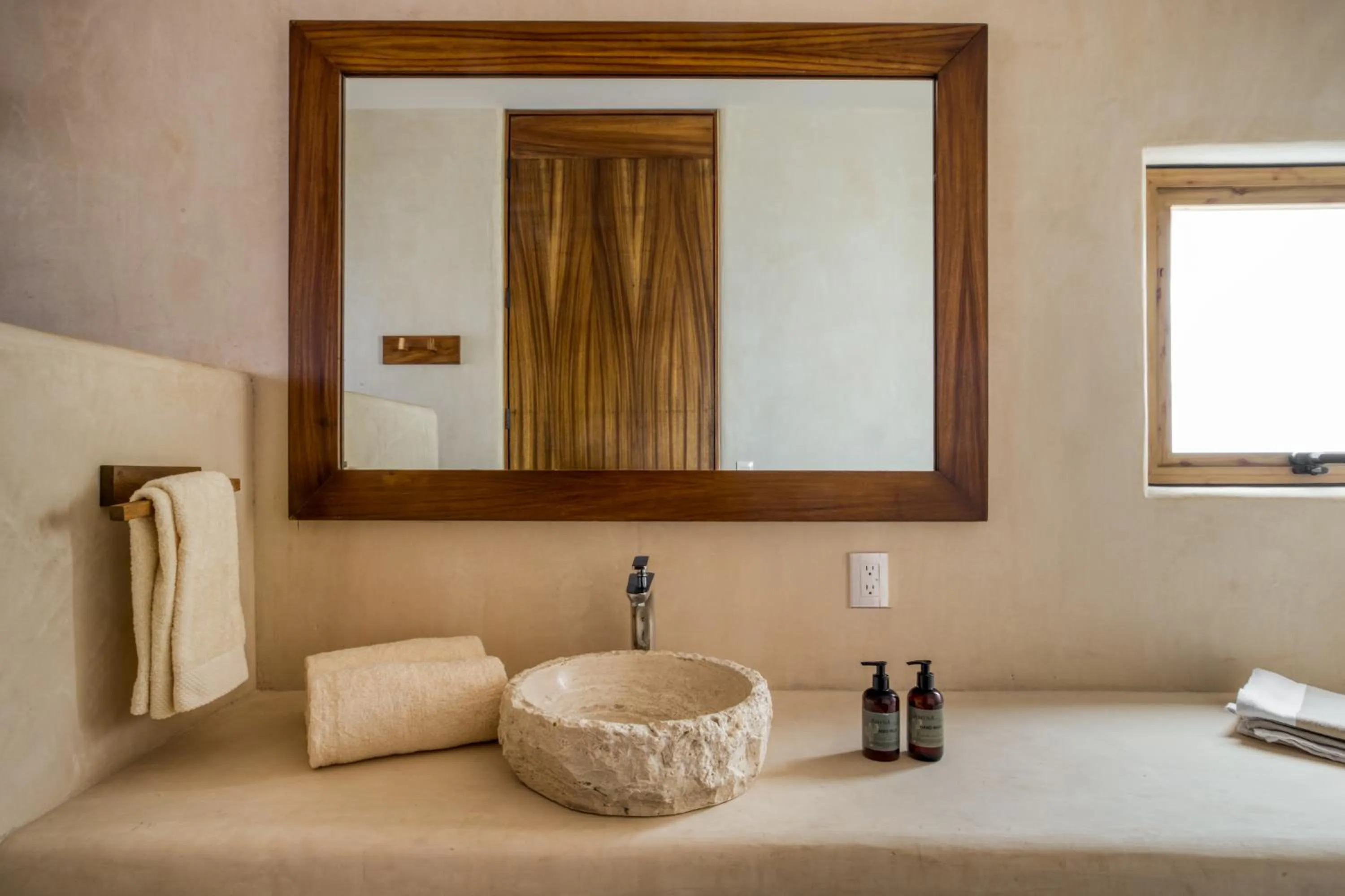 Bathroom, Bed in Amina Wind Resort by Tasman