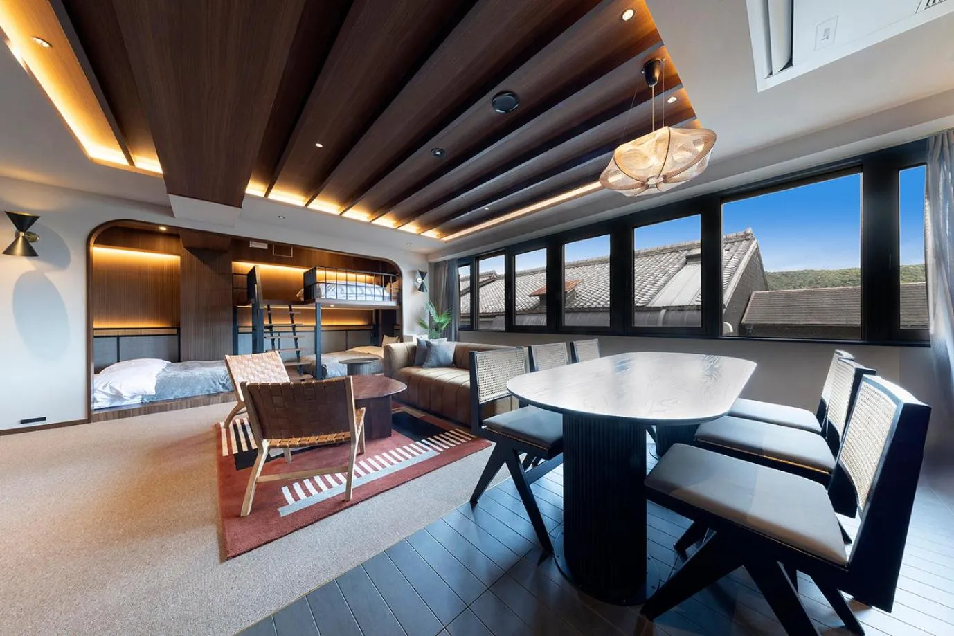 Living room in STITCH HOTEL Kyoto