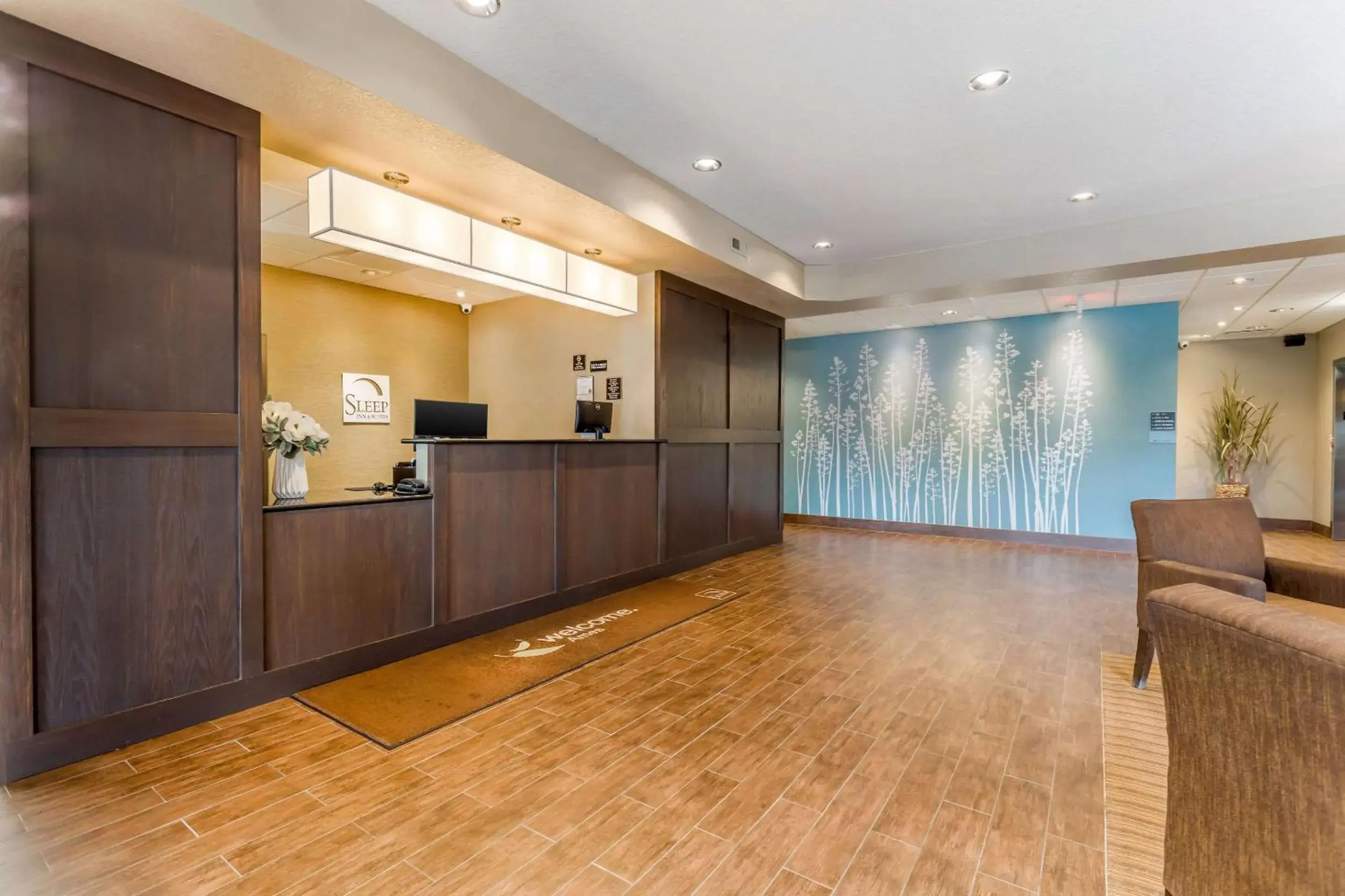 Lobby or reception in Sleep Inn & Suites Ames near ISU Campus Lobby or reception in Sleep Inn & Suites Ames near ISU Campus