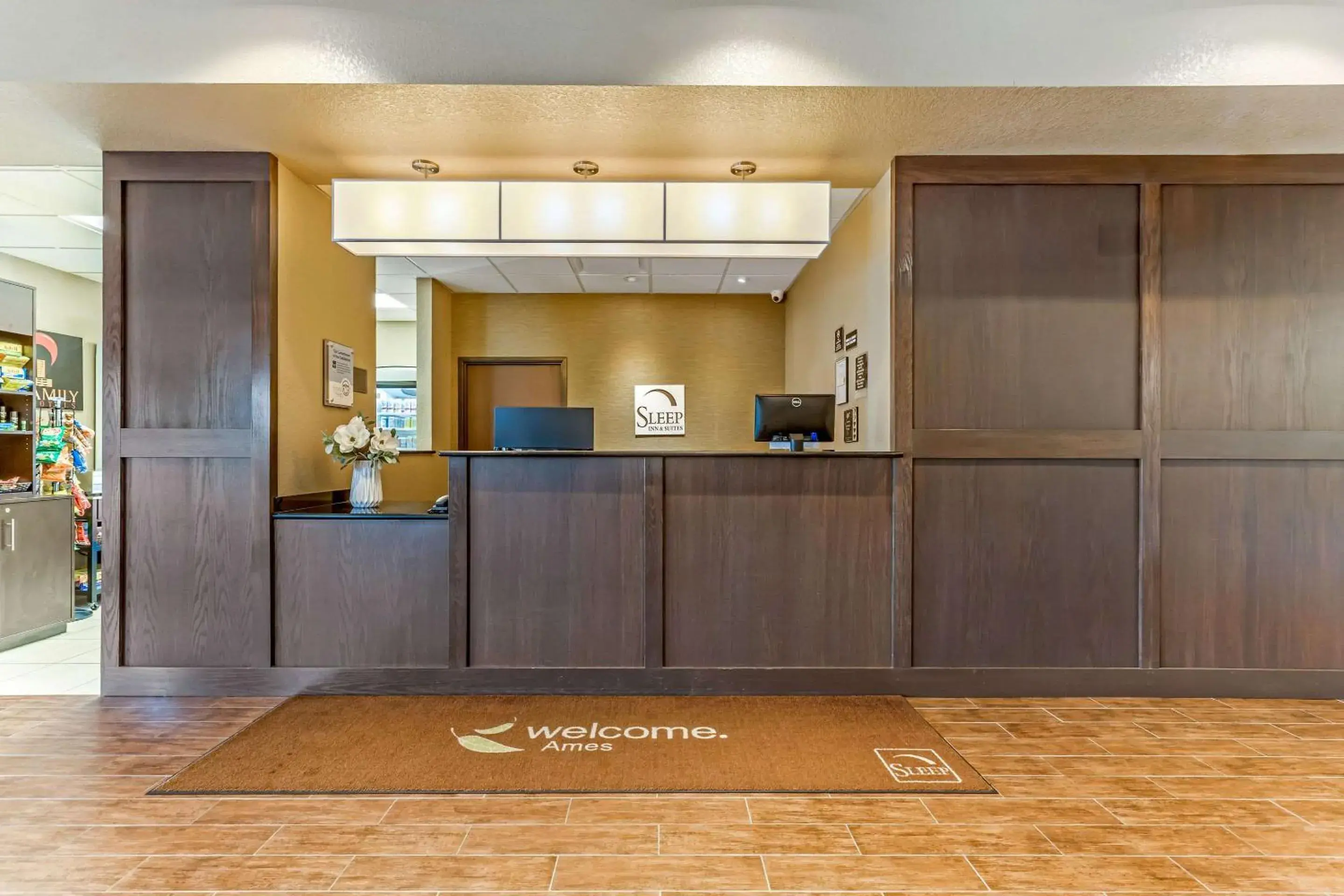 Lobby or reception in Sleep Inn & Suites Ames near ISU Campus Lobby or reception in Sleep Inn & Suites Ames near ISU Campus