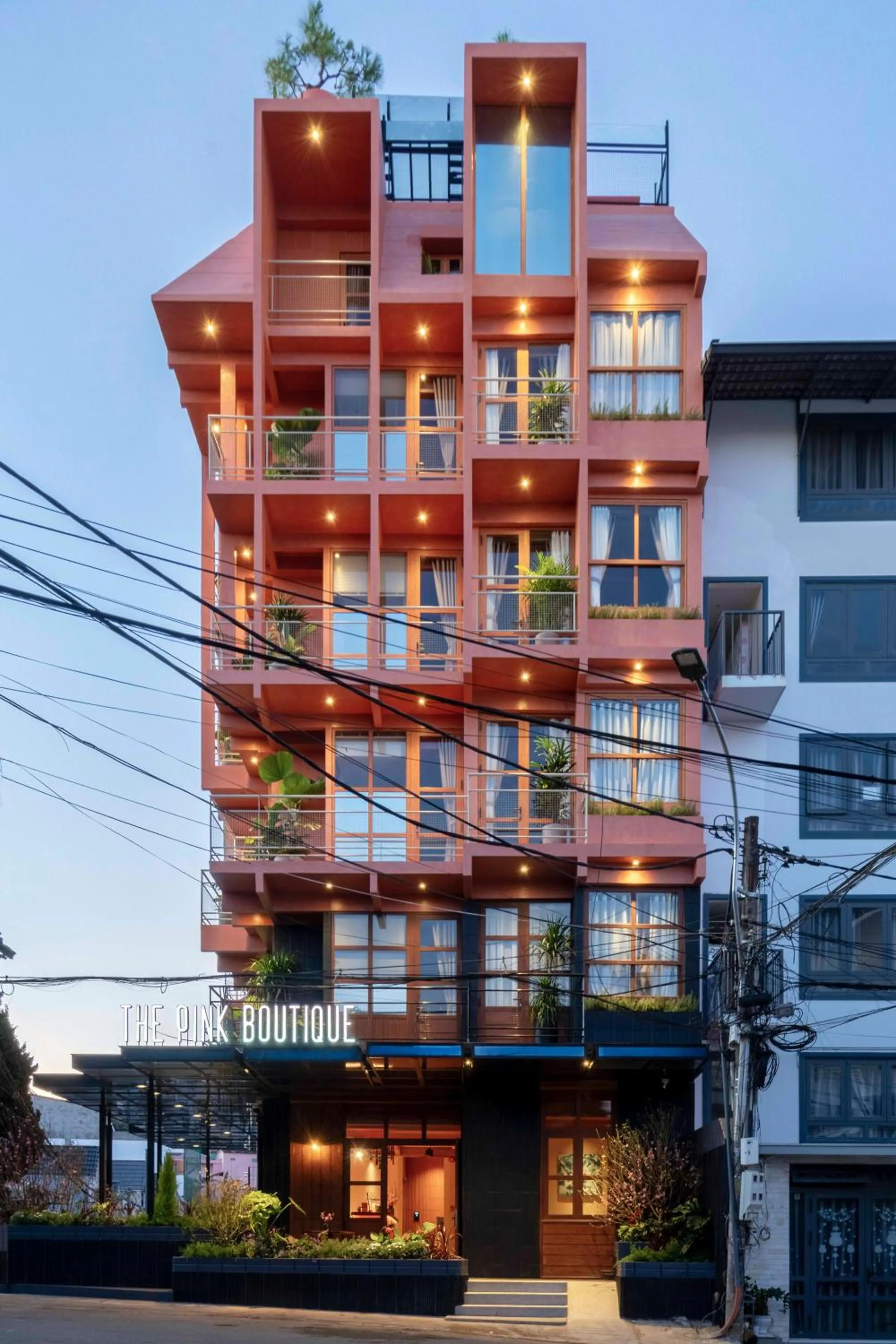 Property building in The Pink Boutique Hotel