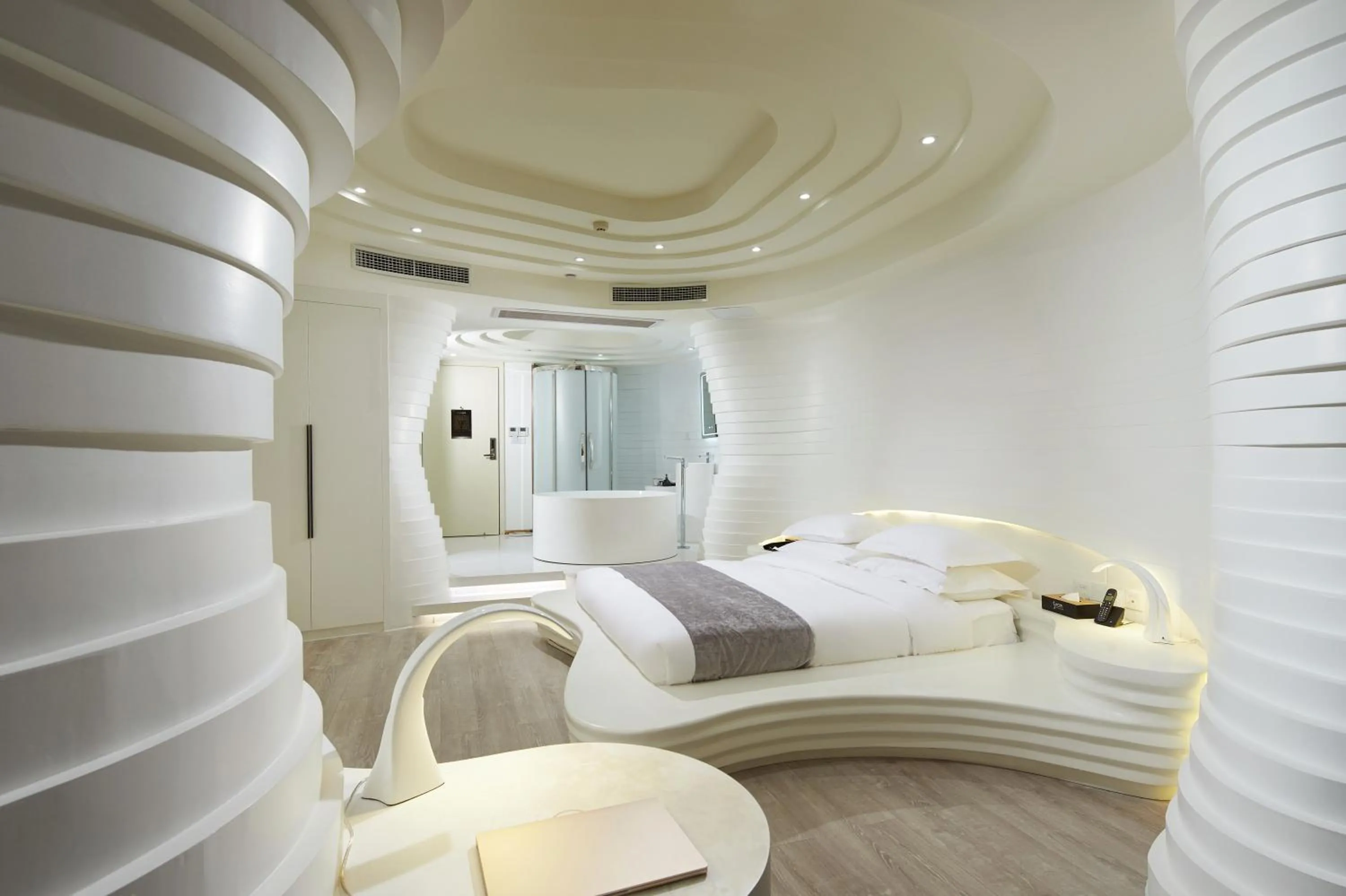 Photo of the whole room, Bed in m58 Sky Sunset Hotel-Chongqing jiefangbei Yuanduan Zhiyan