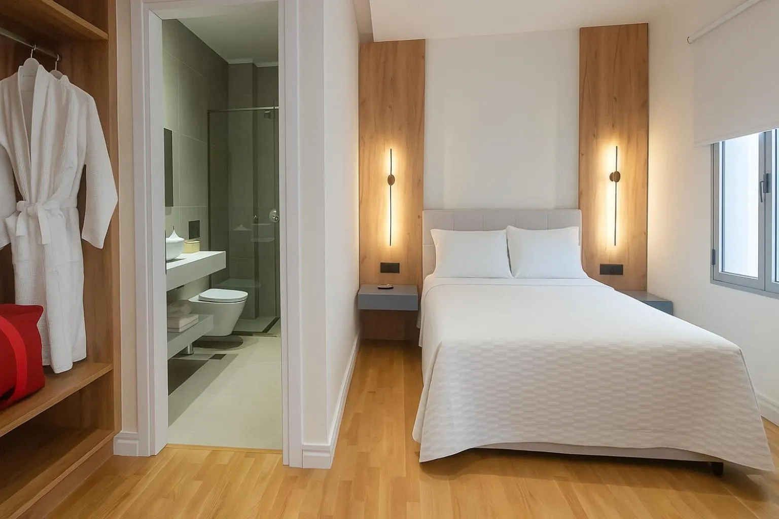 Shower, Bed in Elite Patras Suites