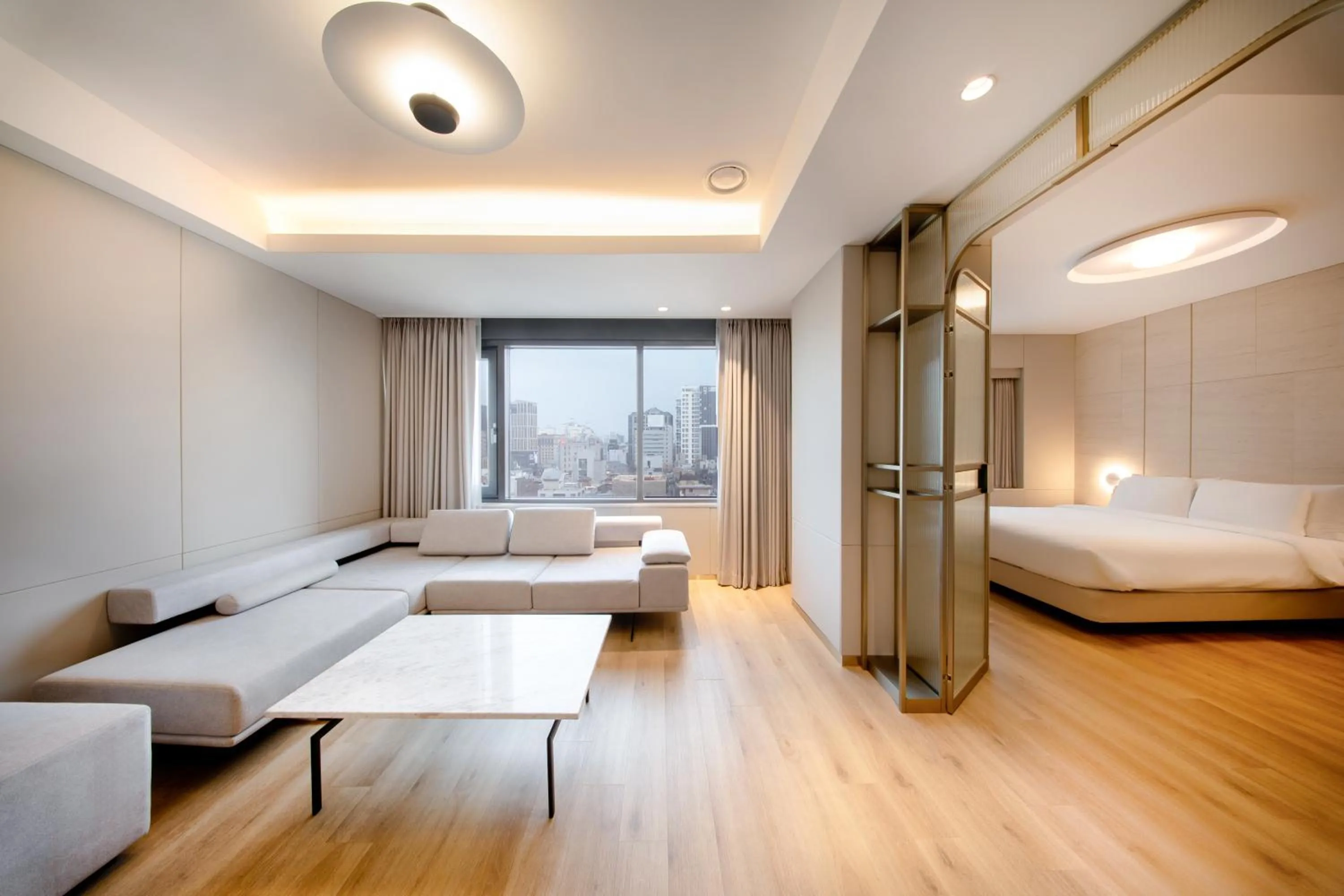 Property building, Bed in Eliena Hotel Seoul Gangnam