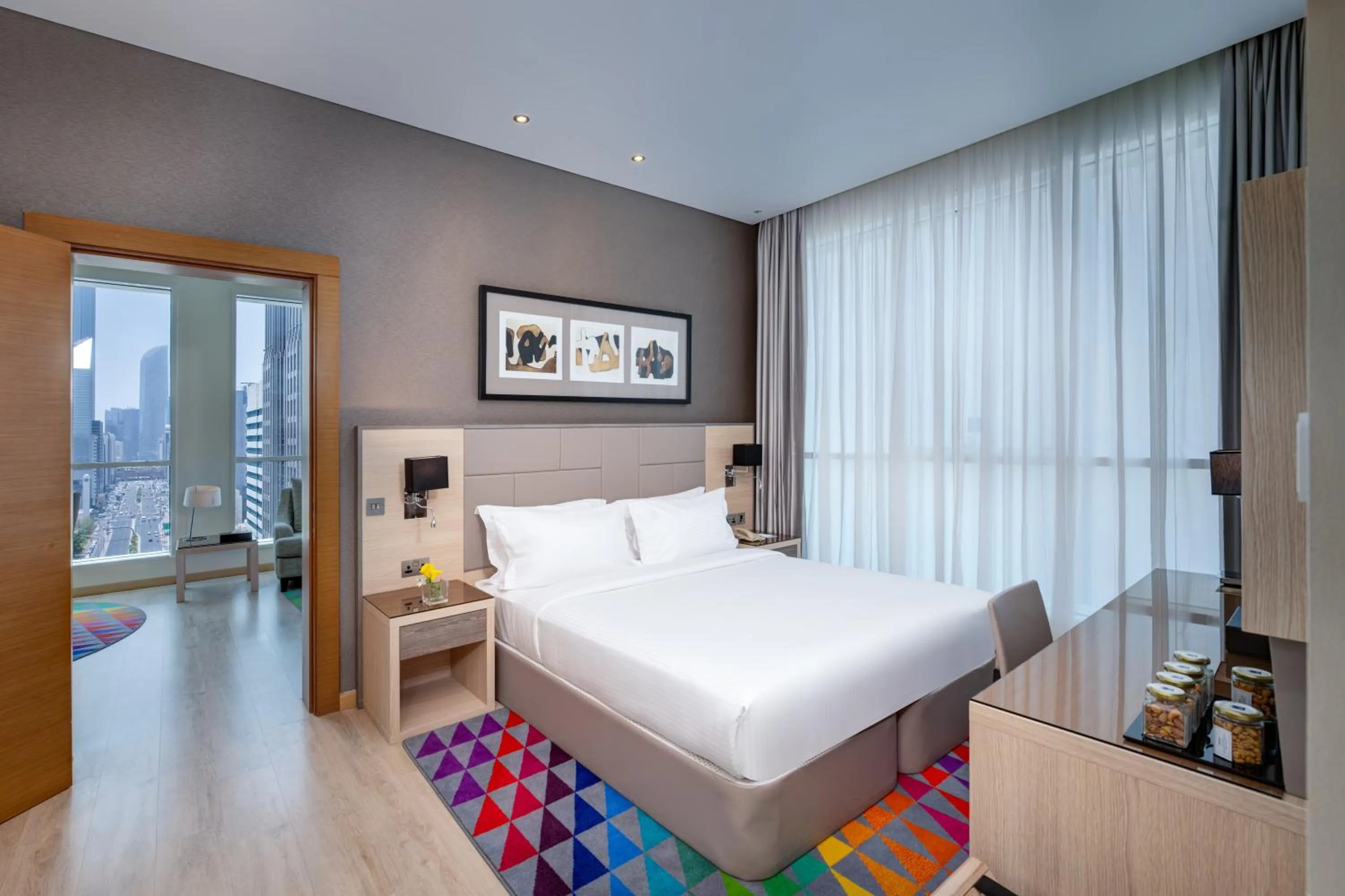 Bedroom, Bed in TRYP by Wyndham Abu Dhabi City Center
