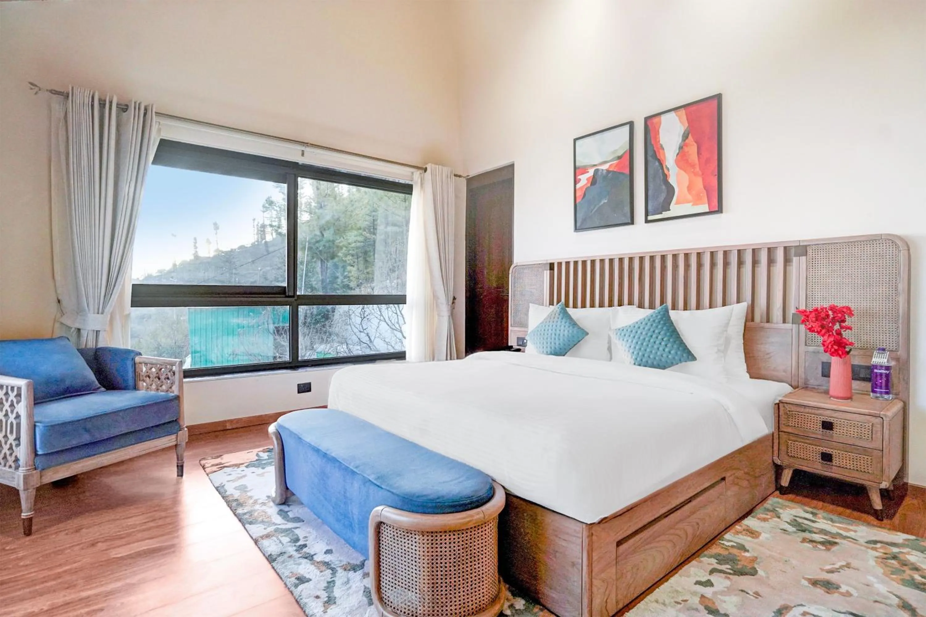 Bedroom, Bed in Sunday by CheckIn Premium 5 BHK Villa Mihika, Shimla