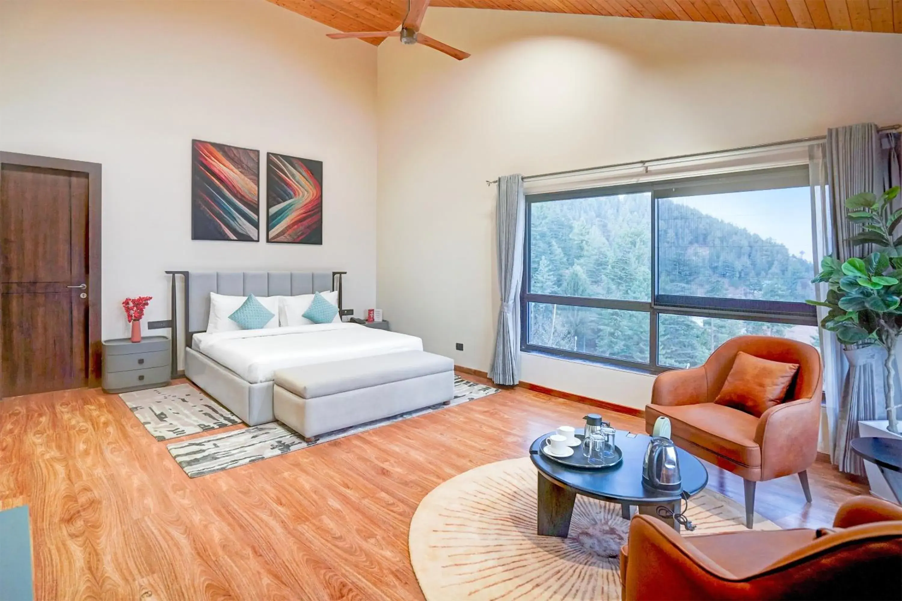 Bedroom, Bed in Sunday by CheckIn Premium 5 BHK Villa Mihika, Shimla Bedroom, Bed in Sunday by CheckIn Premium 5 BHK Villa Mihika, Shimla