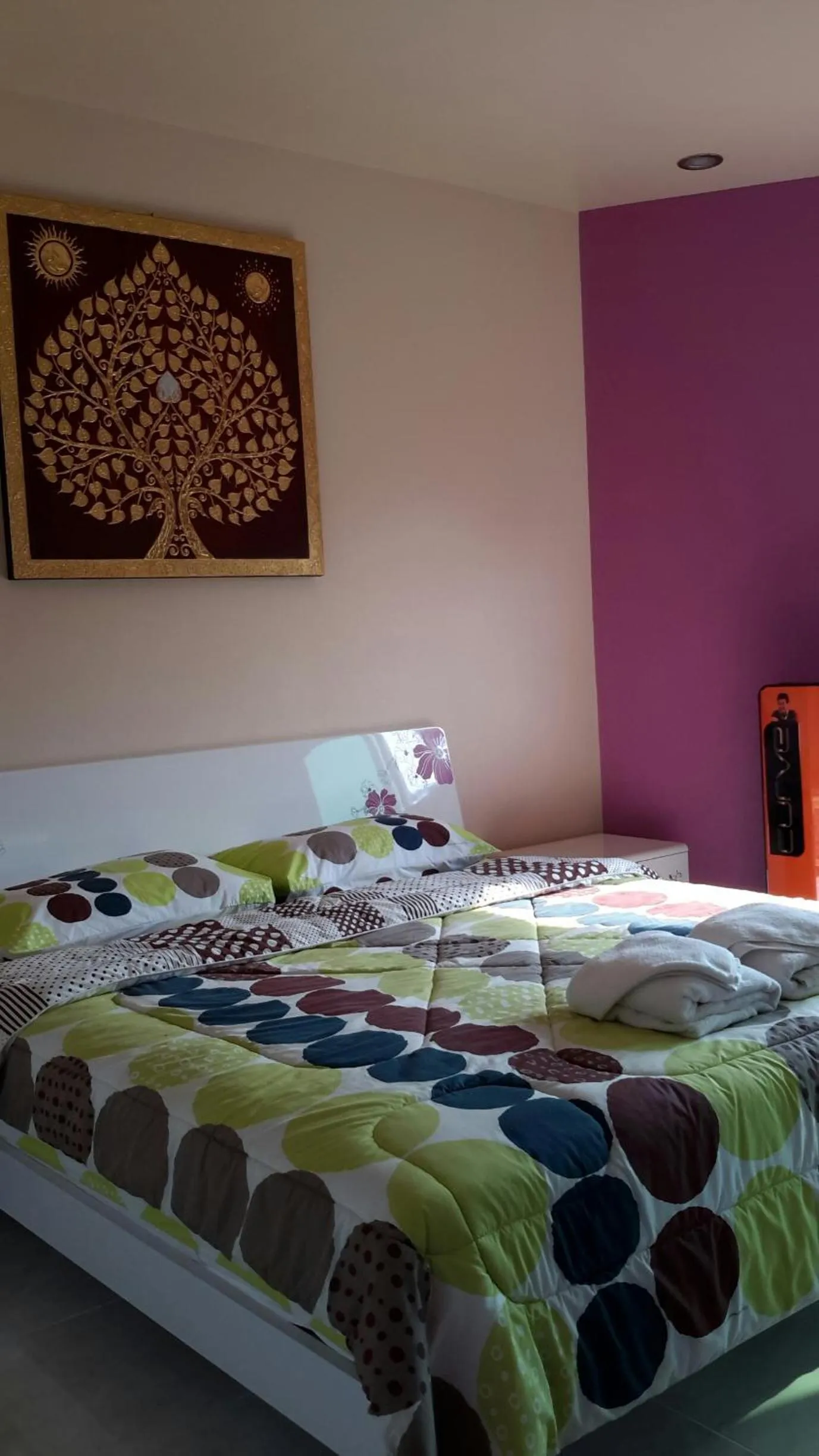 Bed in Donchai House Guest House& Cafe