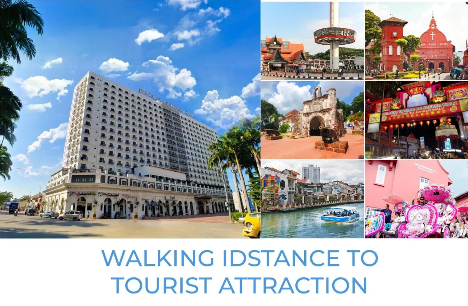 Location in Imperial Heritage Hotel Melaka I City Centre I Free Wifi I Free Parking l Free Club Lounge Access