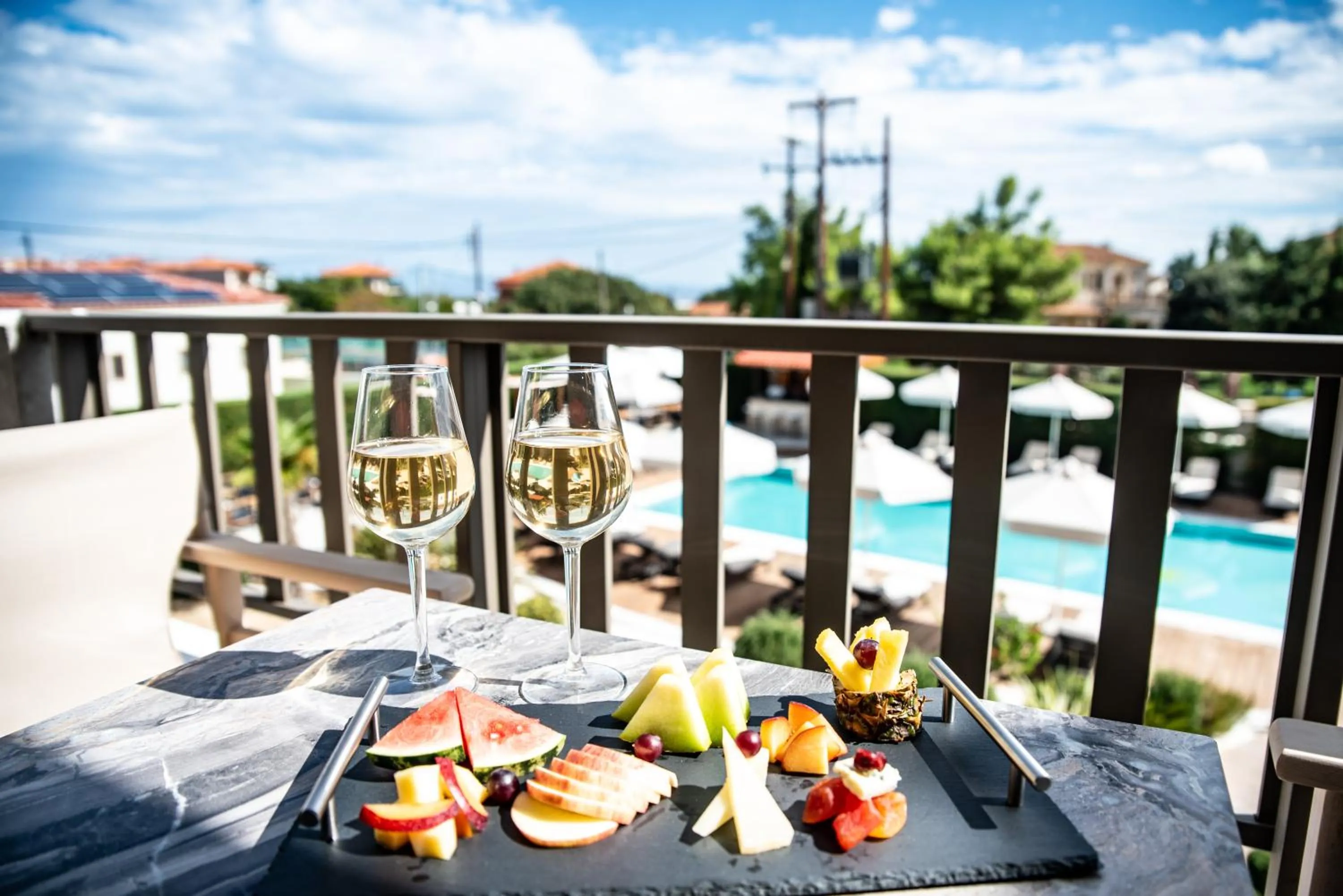 Pool view in Lagaria Hotel