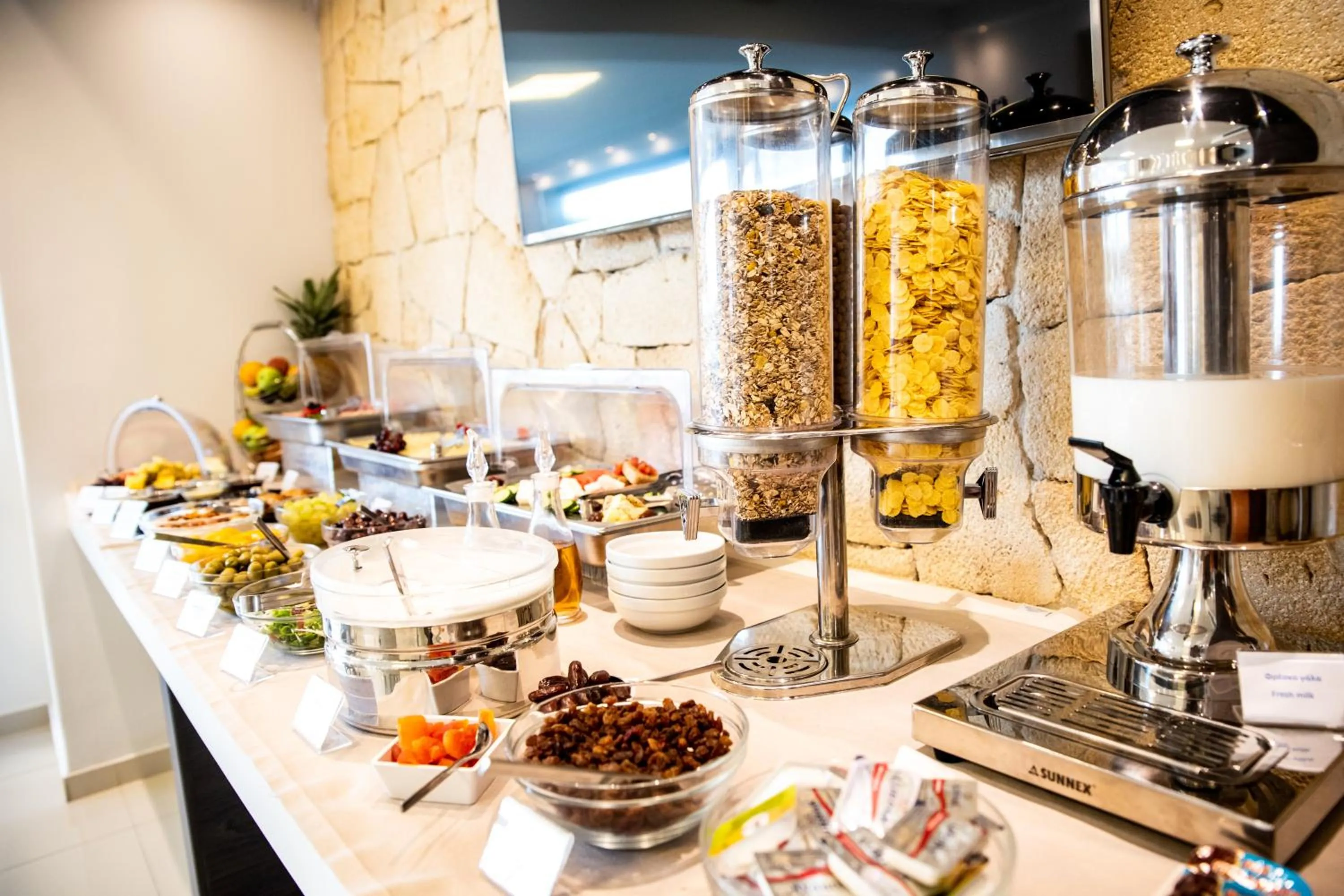 Buffet breakfast in Lagaria Hotel