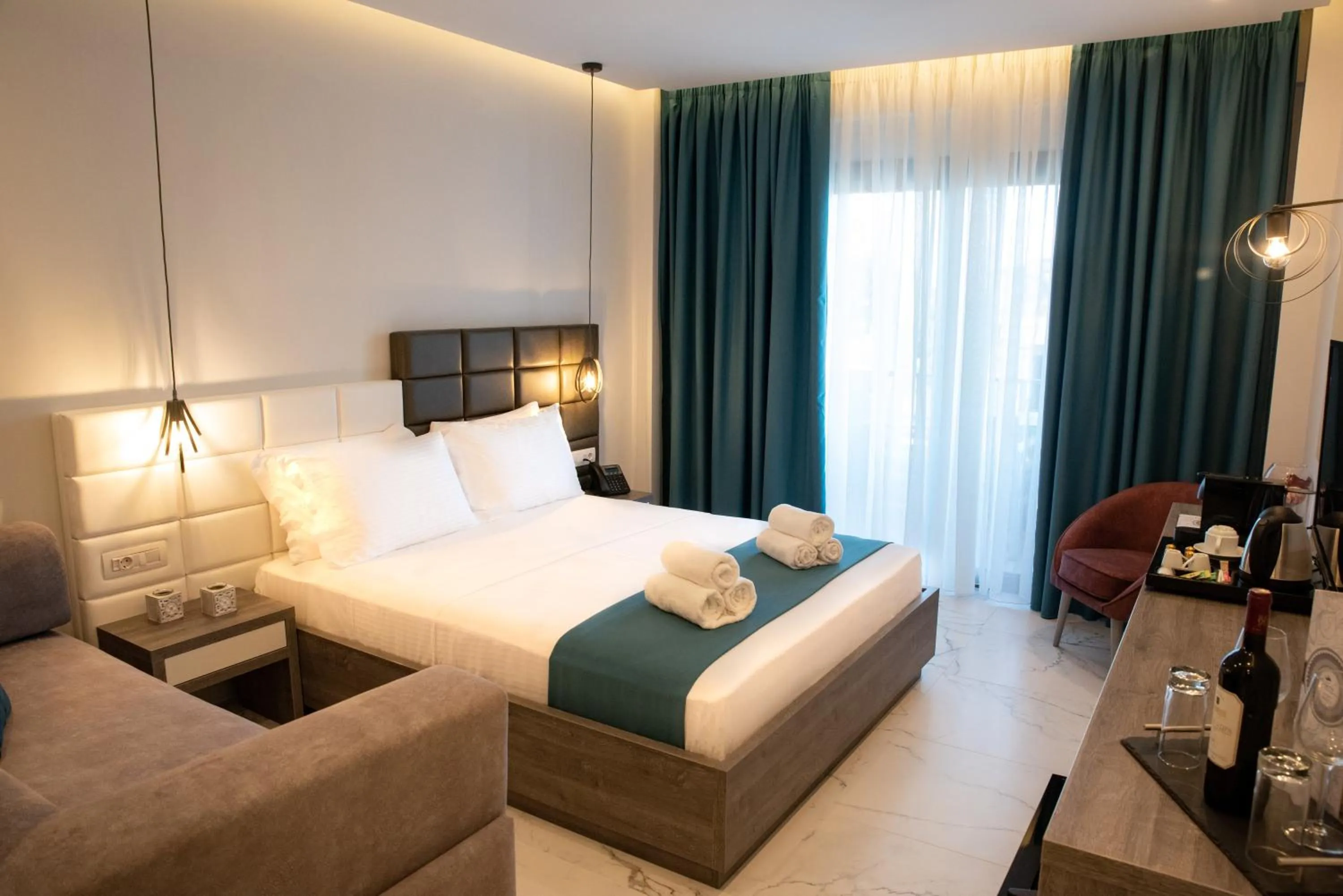 Bed in Lagaria Hotel