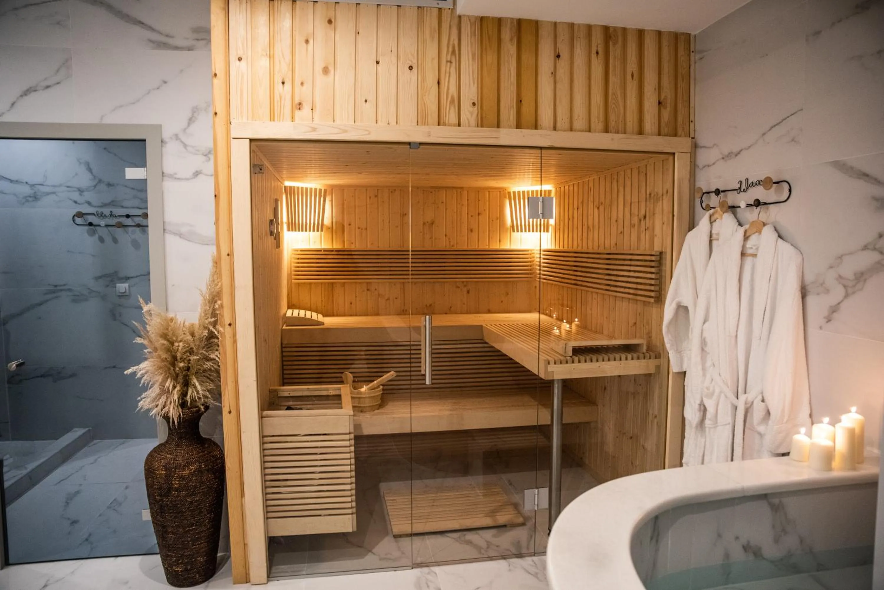 Sauna in Lagaria Hotel