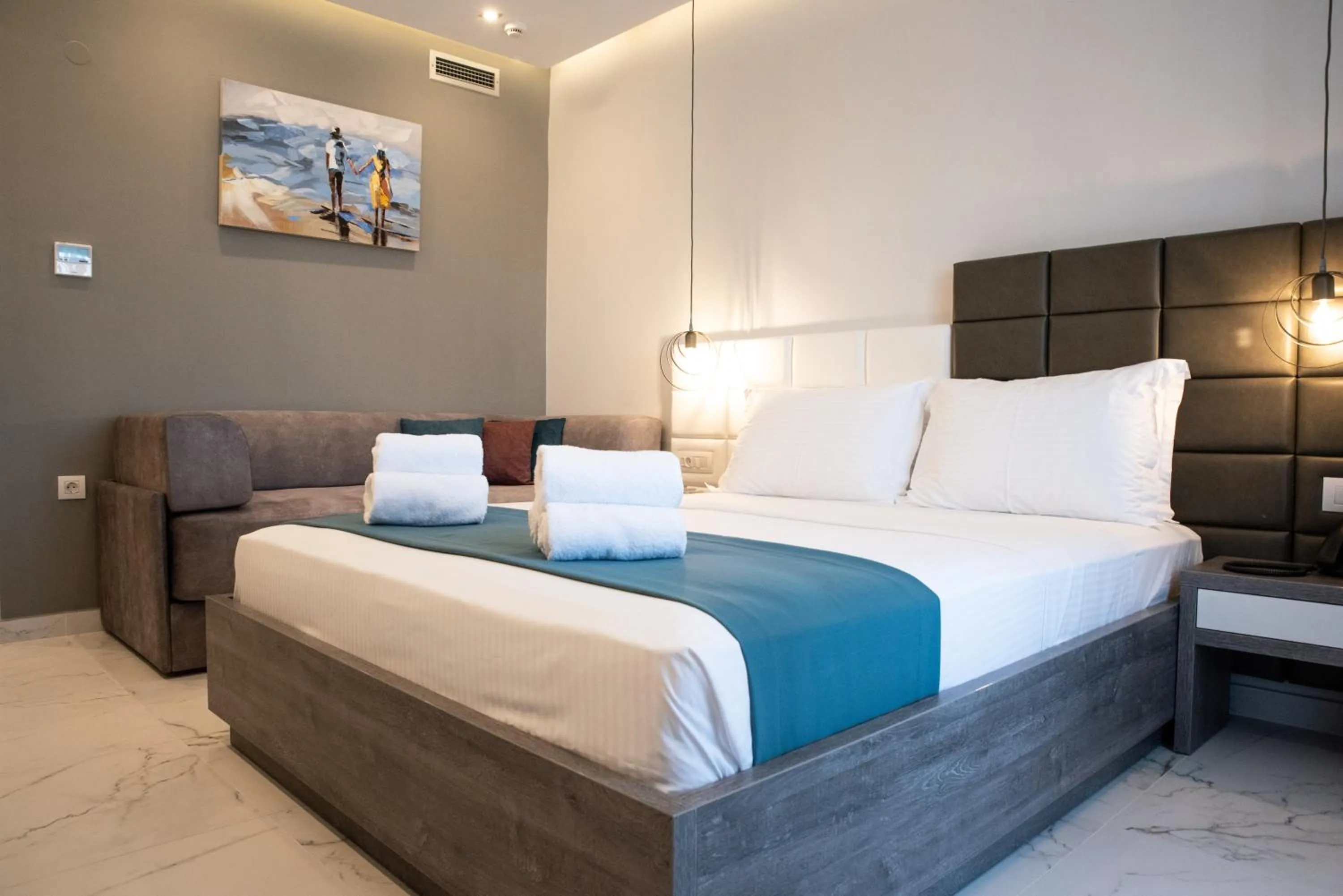 Bed in Lagaria Hotel