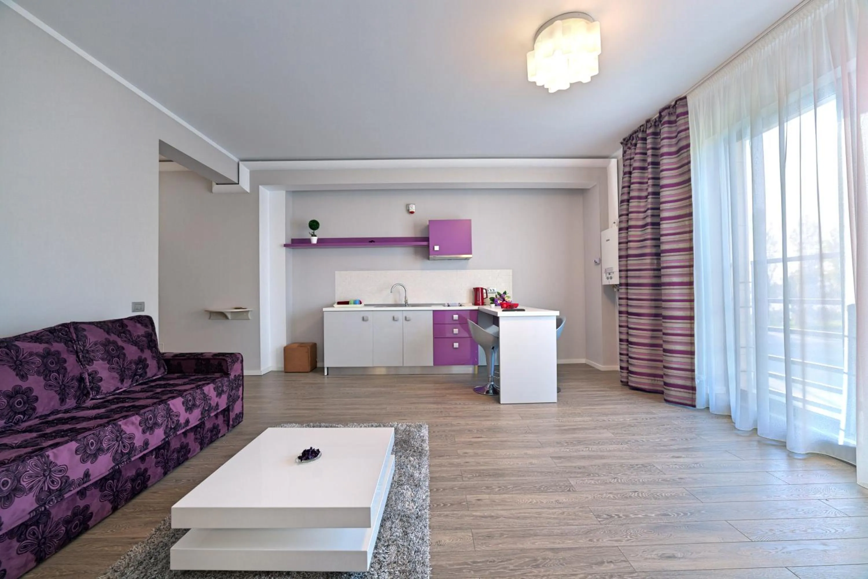 Kitchen or kitchenette in Tomis Garden Apartments Mamaia