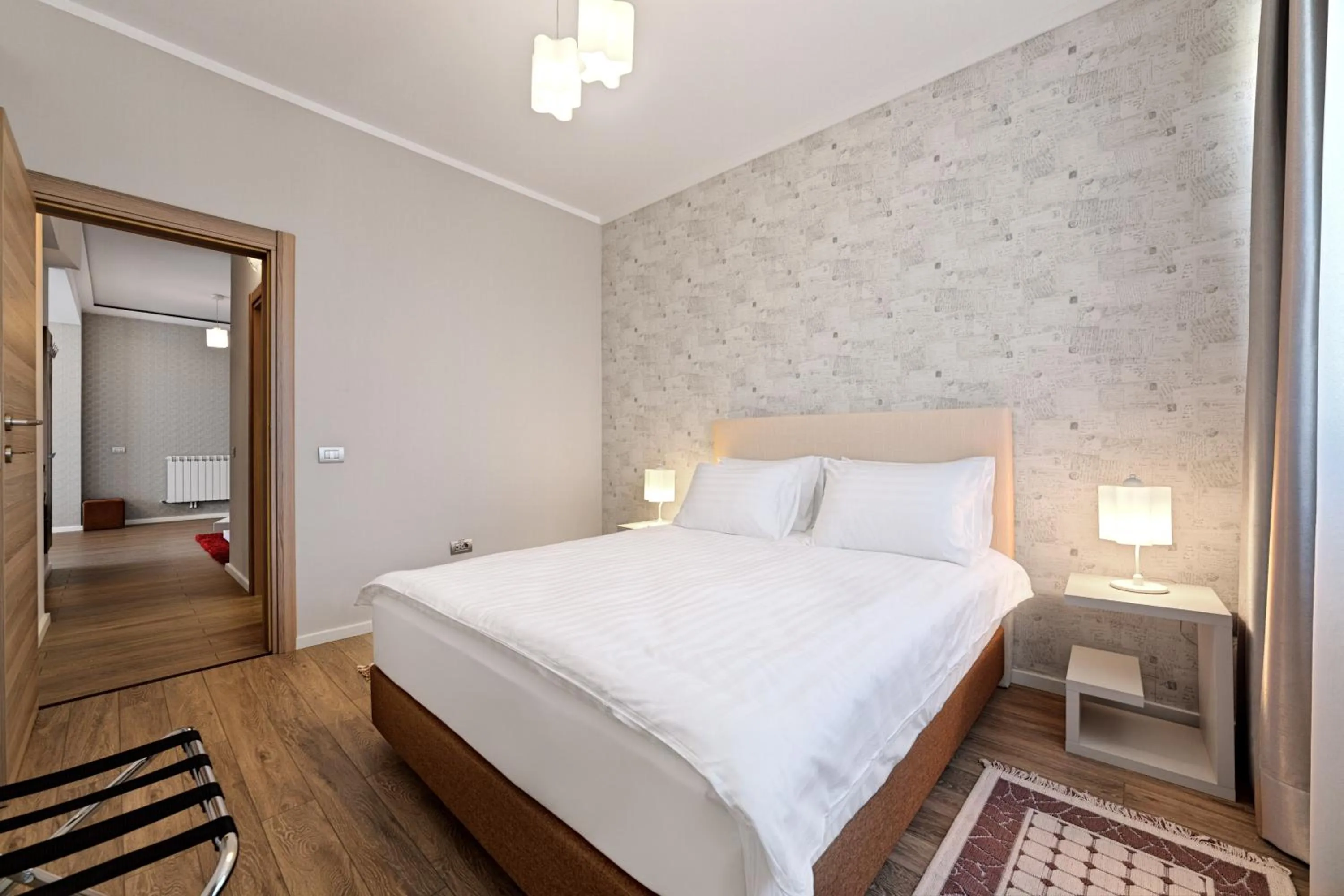 Bedroom, Bed in Tomis Garden Apartments Mamaia