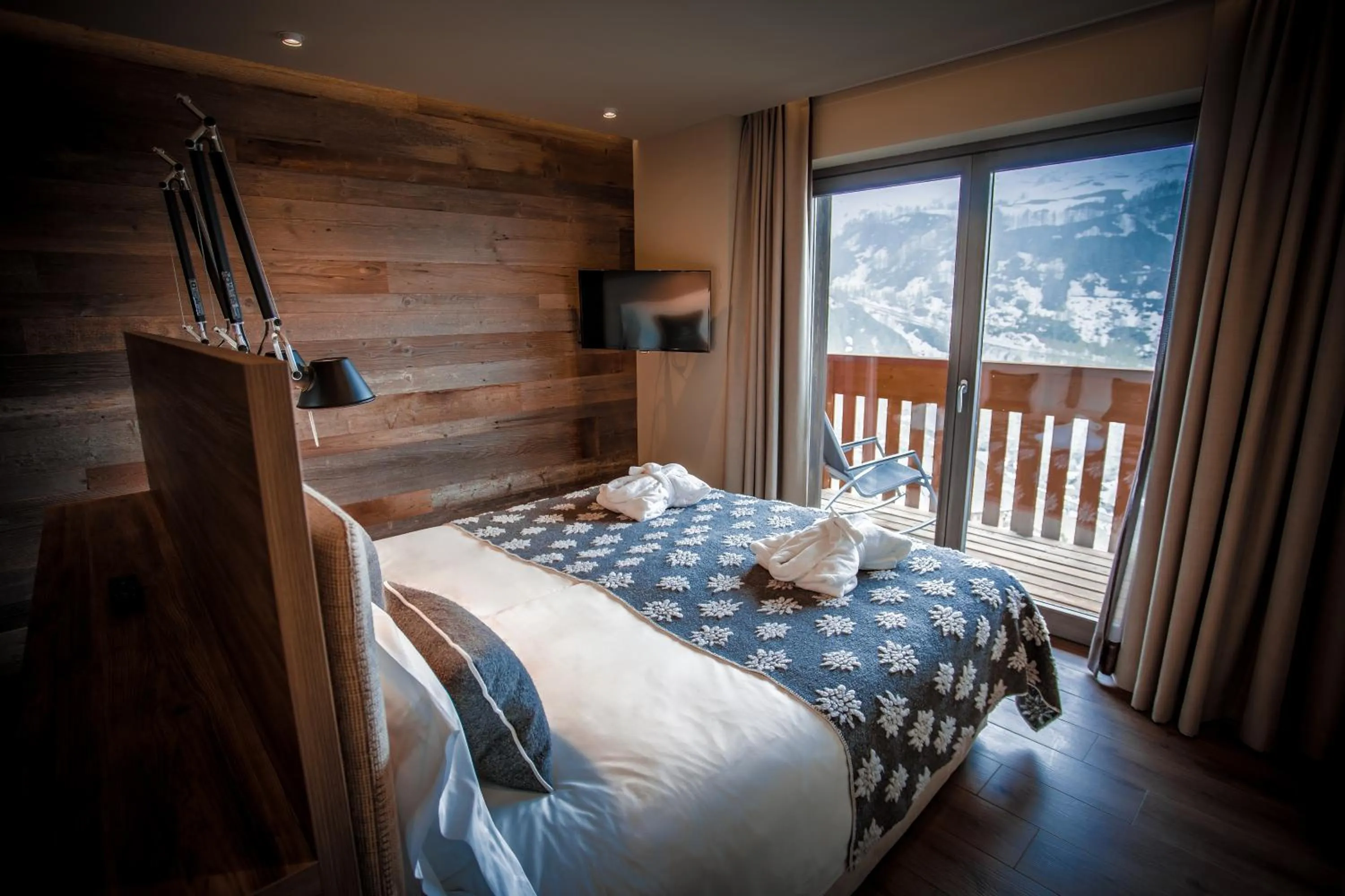 Bed in La Cresta Chalet