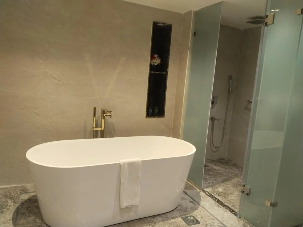 Toilet in Ramada by Wyndham Ghaziabad Vasundhara