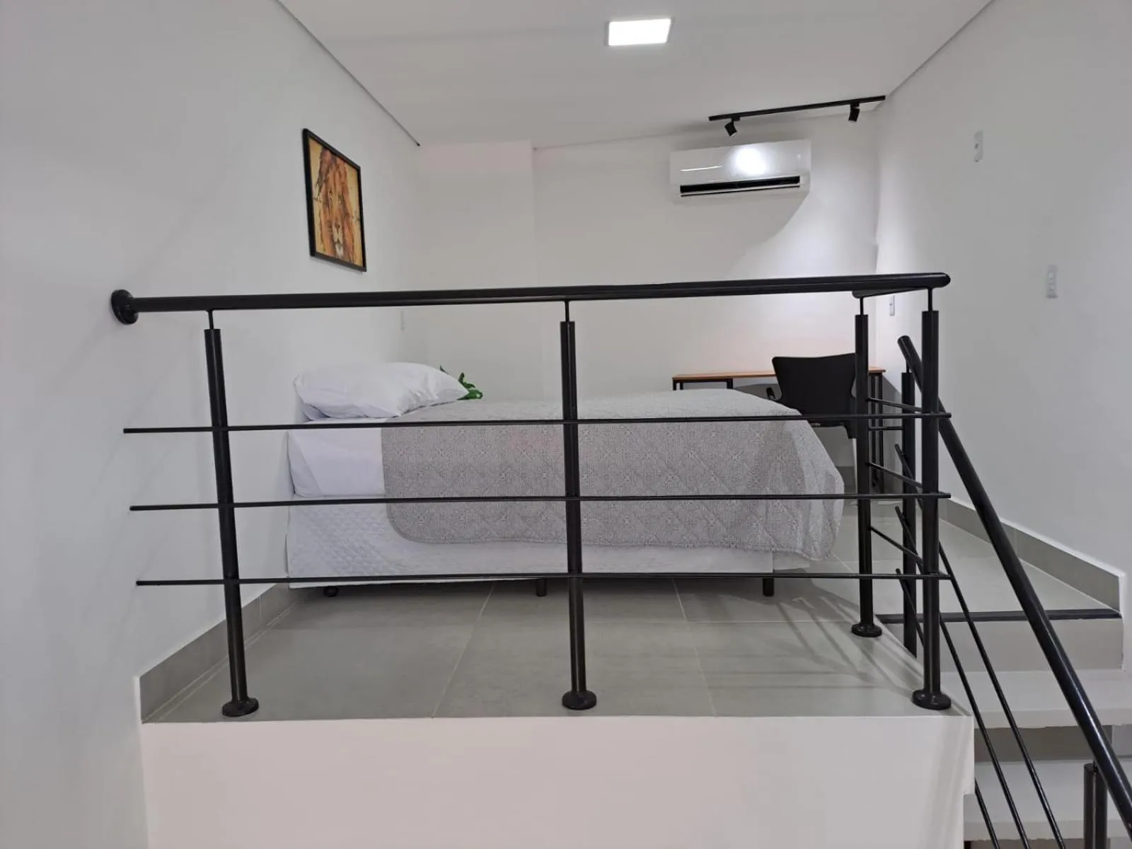 Bedroom, Bed in Lofts Indaiatuba