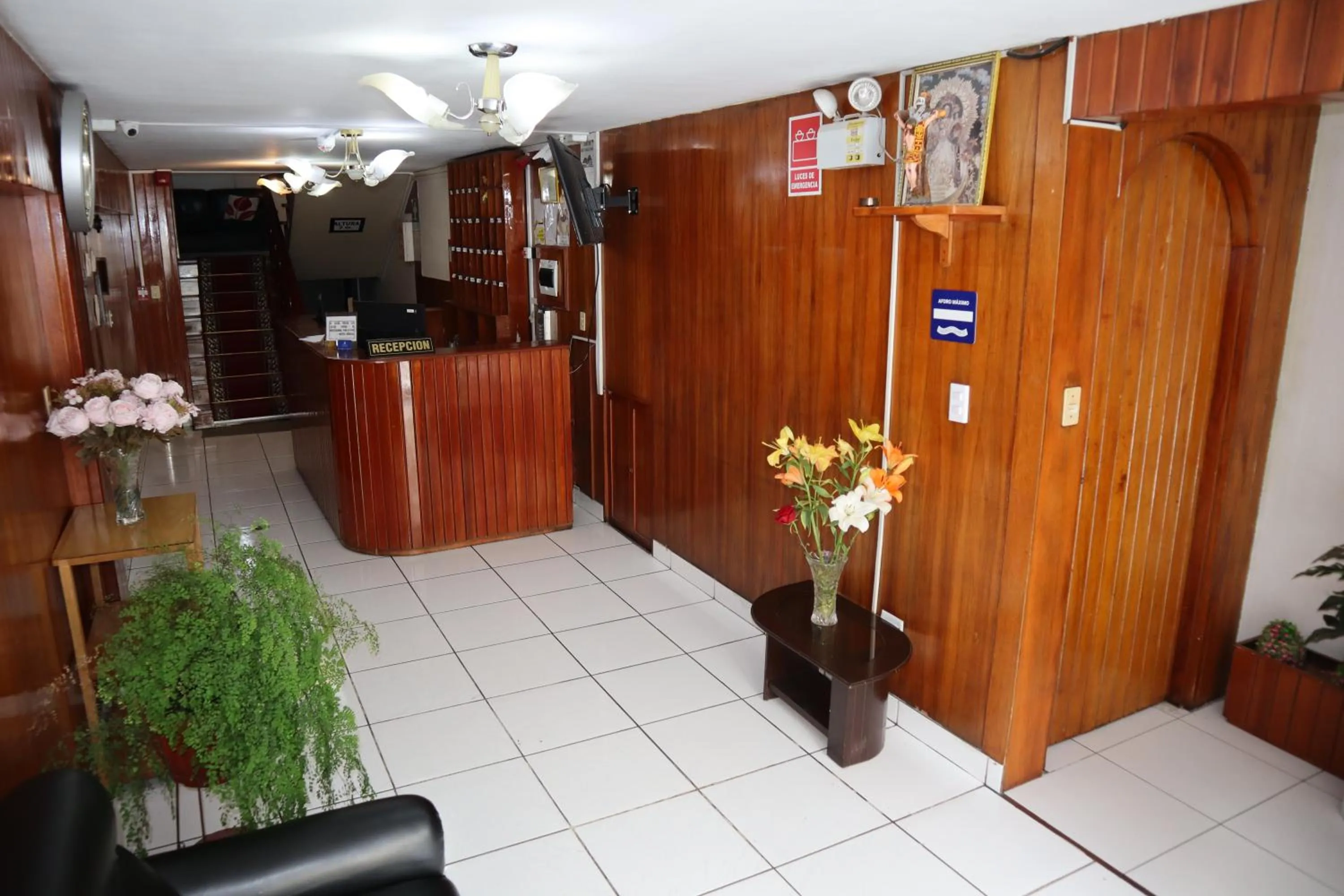 Lobby or reception in Hotel Sideral AQP