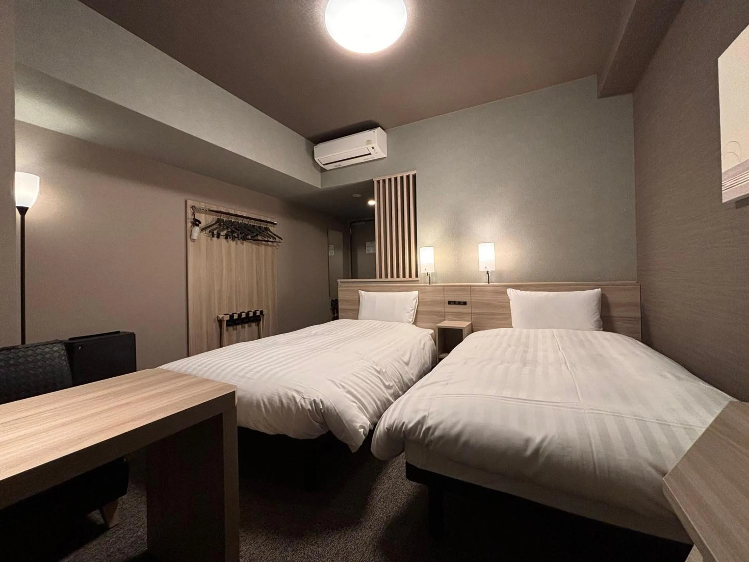 Photo of the whole room, Bed in Hotel Route Inn Kyoto Kumiyama