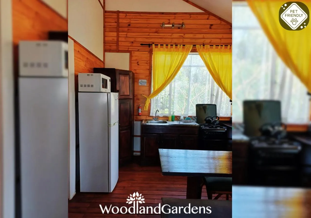 Kitchen or kitchenette in Woodland Gardens Self catering Pet Friendly Lodge