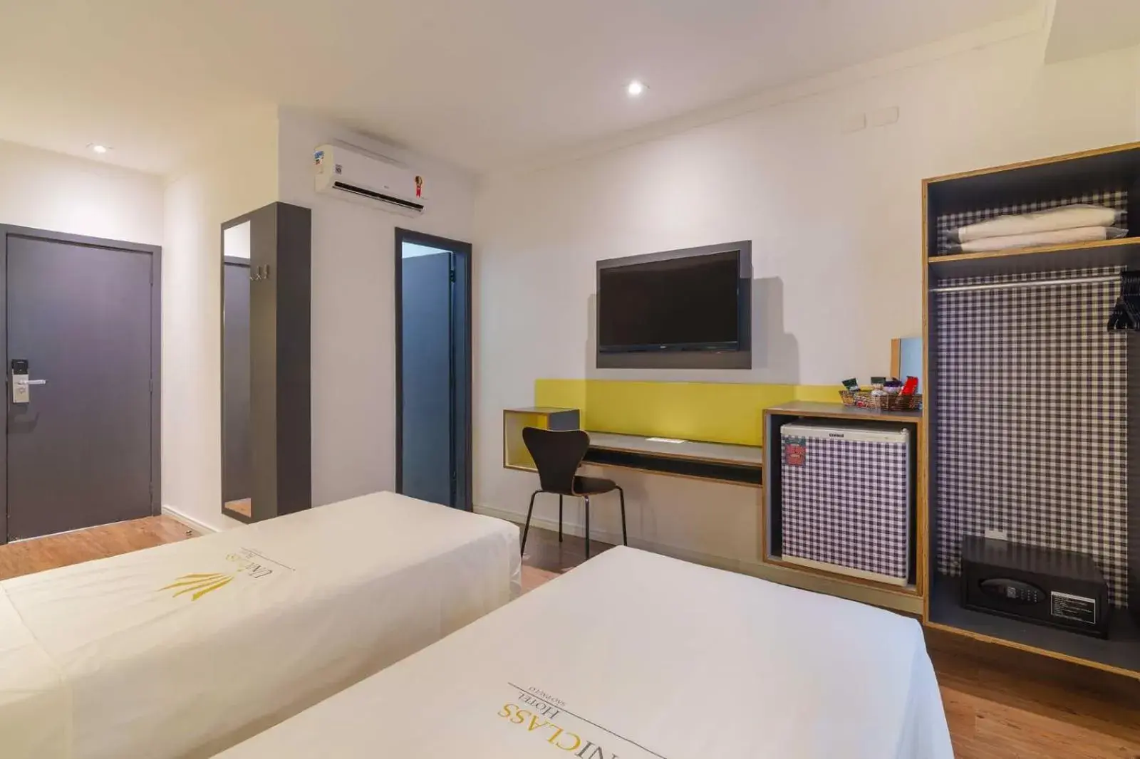 Bed in Uniclass Hotel Pinheiros Bed in Uniclass Hotel Pinheiros