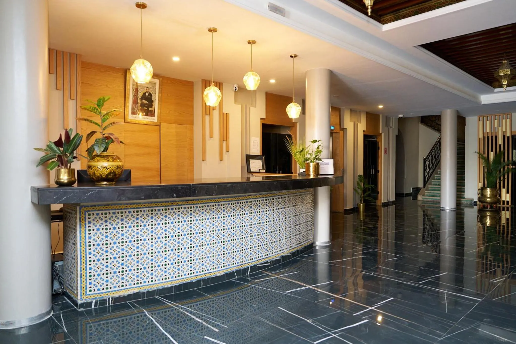 Lobby or reception in Hotel Bab Mansour