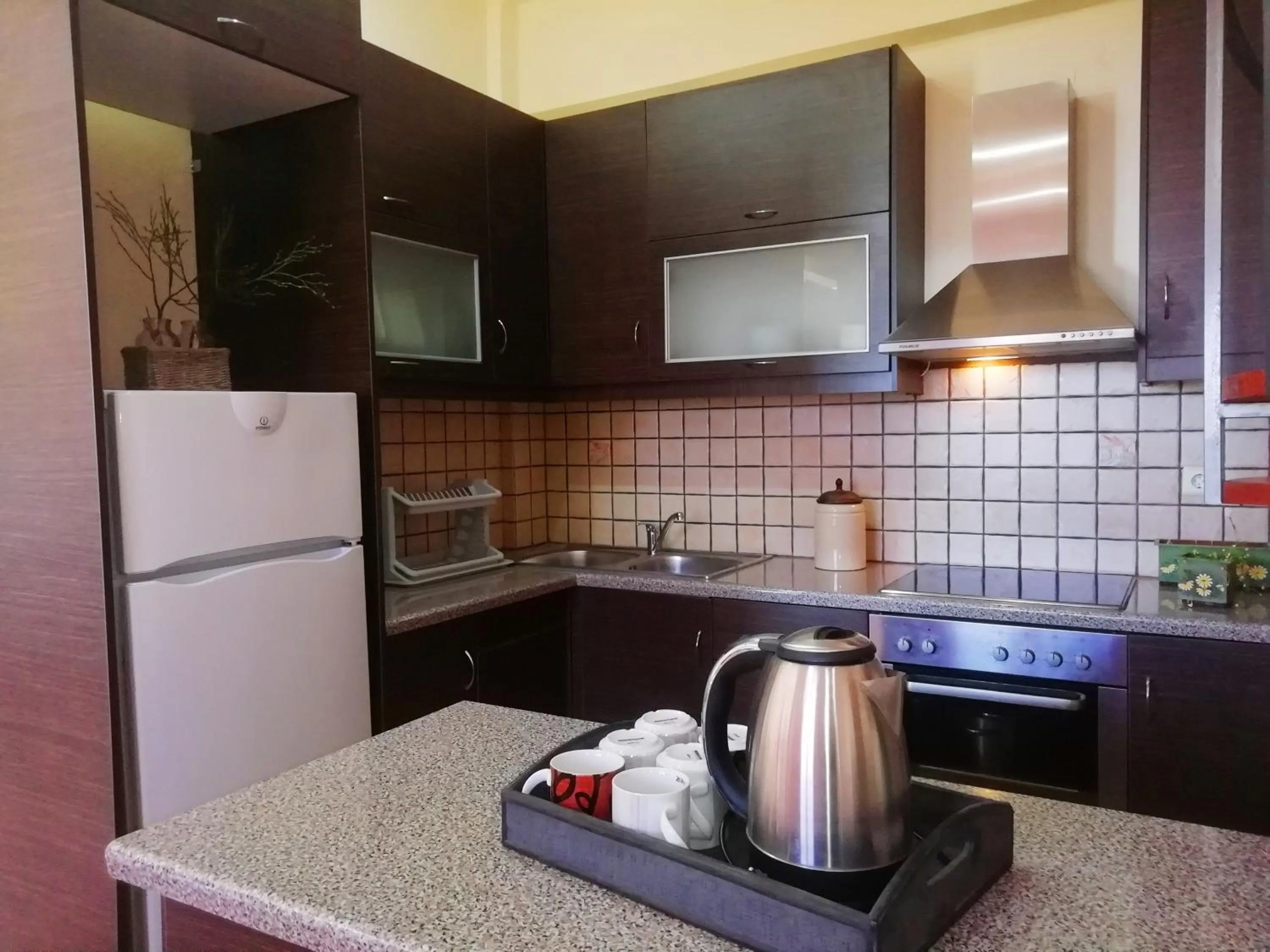 Kitchen or kitchenette in Point Twins Apartments