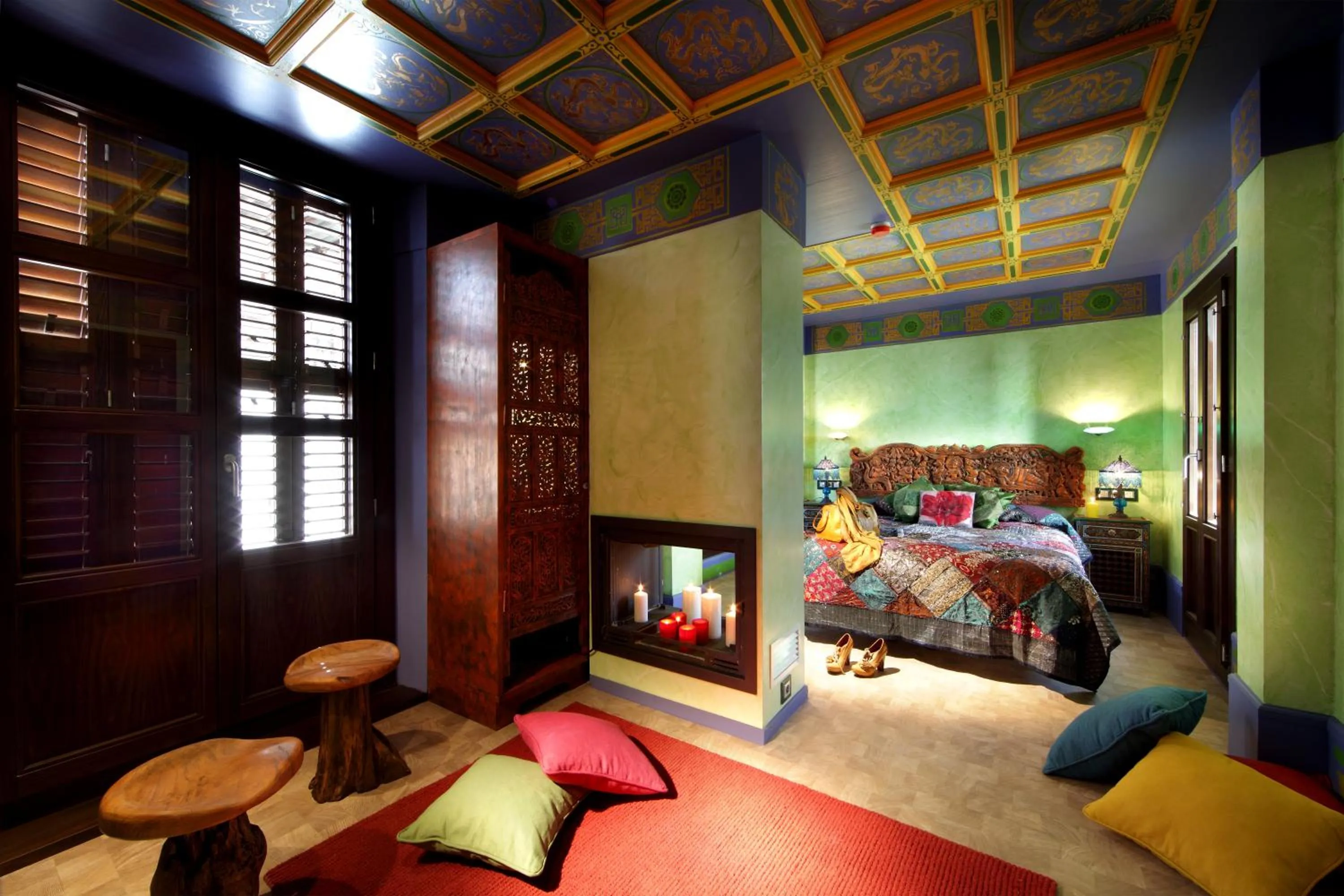 Seating area, Bed in Casa Palacete 1822