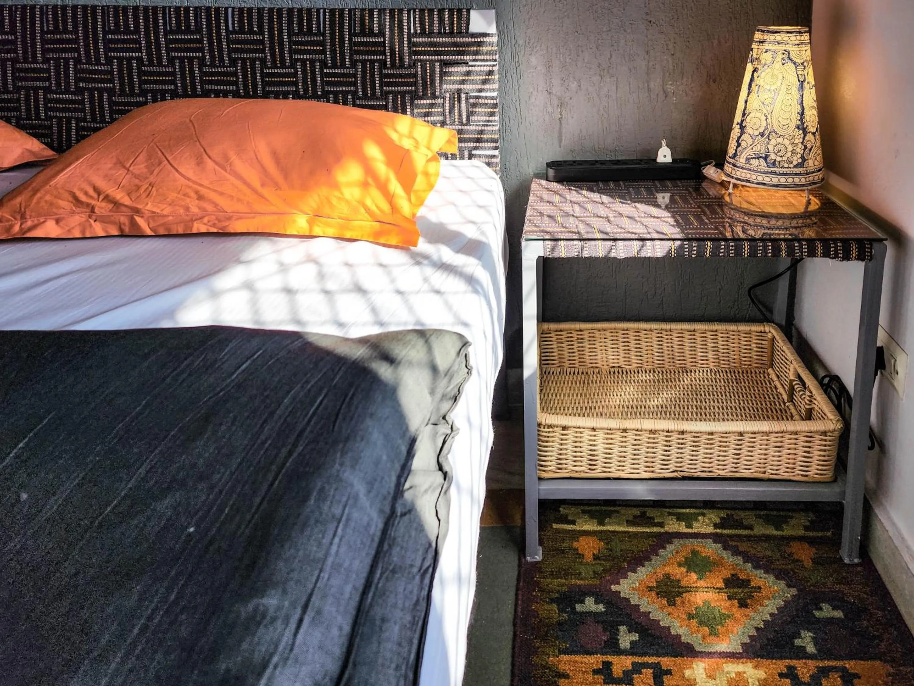 Bed in JHouse near Bhikaji