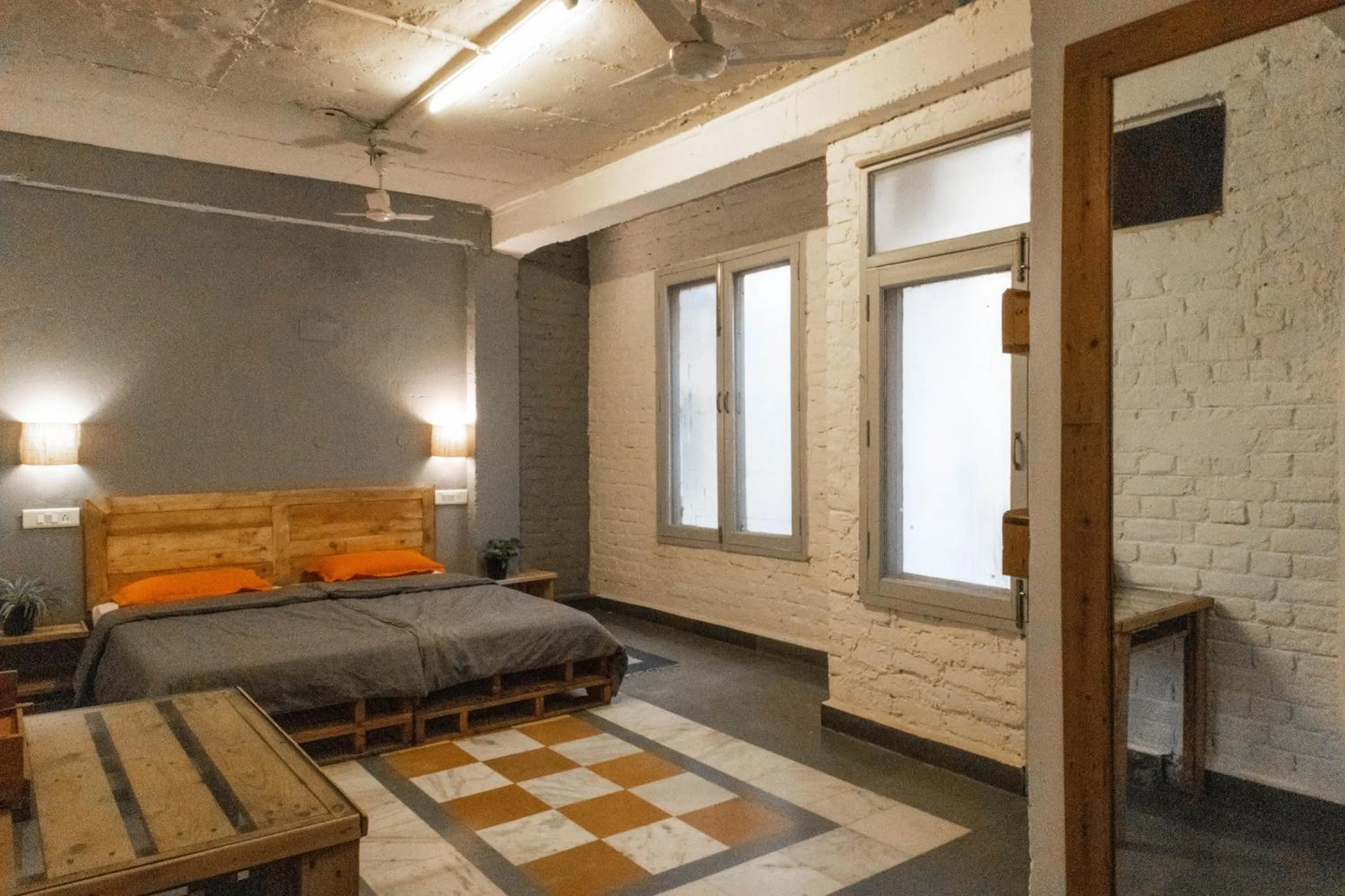 Bed in JHouse near Bhikaji