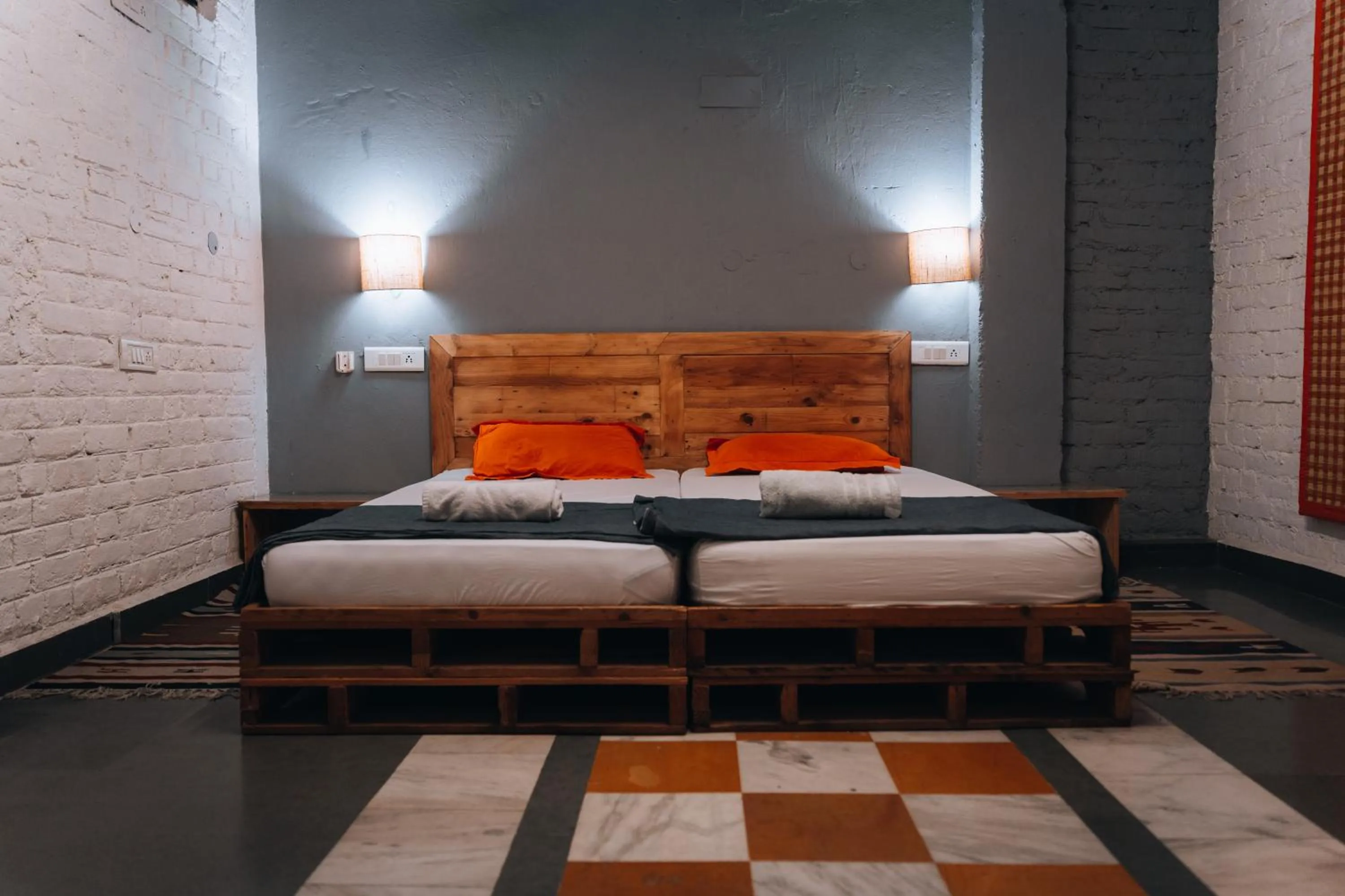 Bed in JHouse near Bhikaji