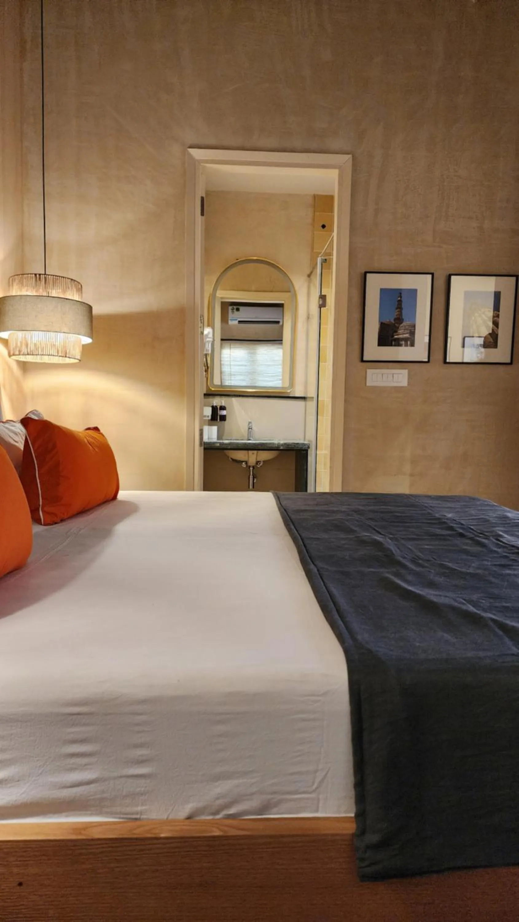 Bed in JHouse near Bhikaji