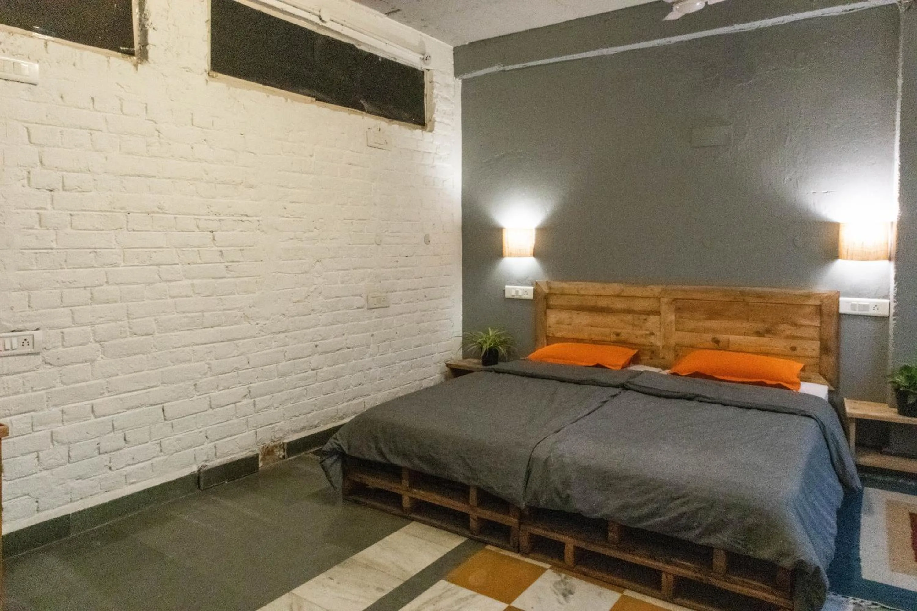 Bed in JHouse near Bhikaji