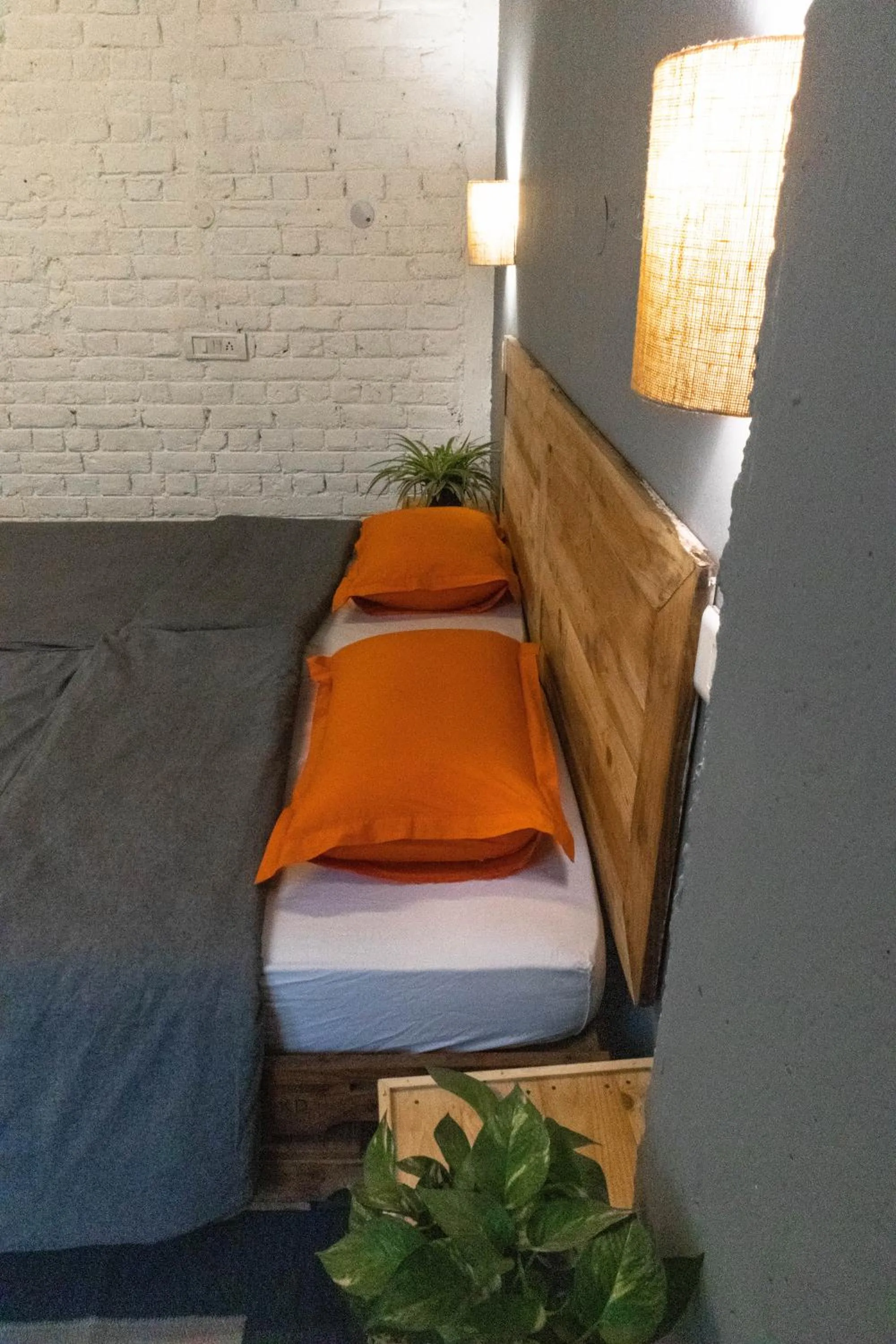 Bed in JHouse near Bhikaji