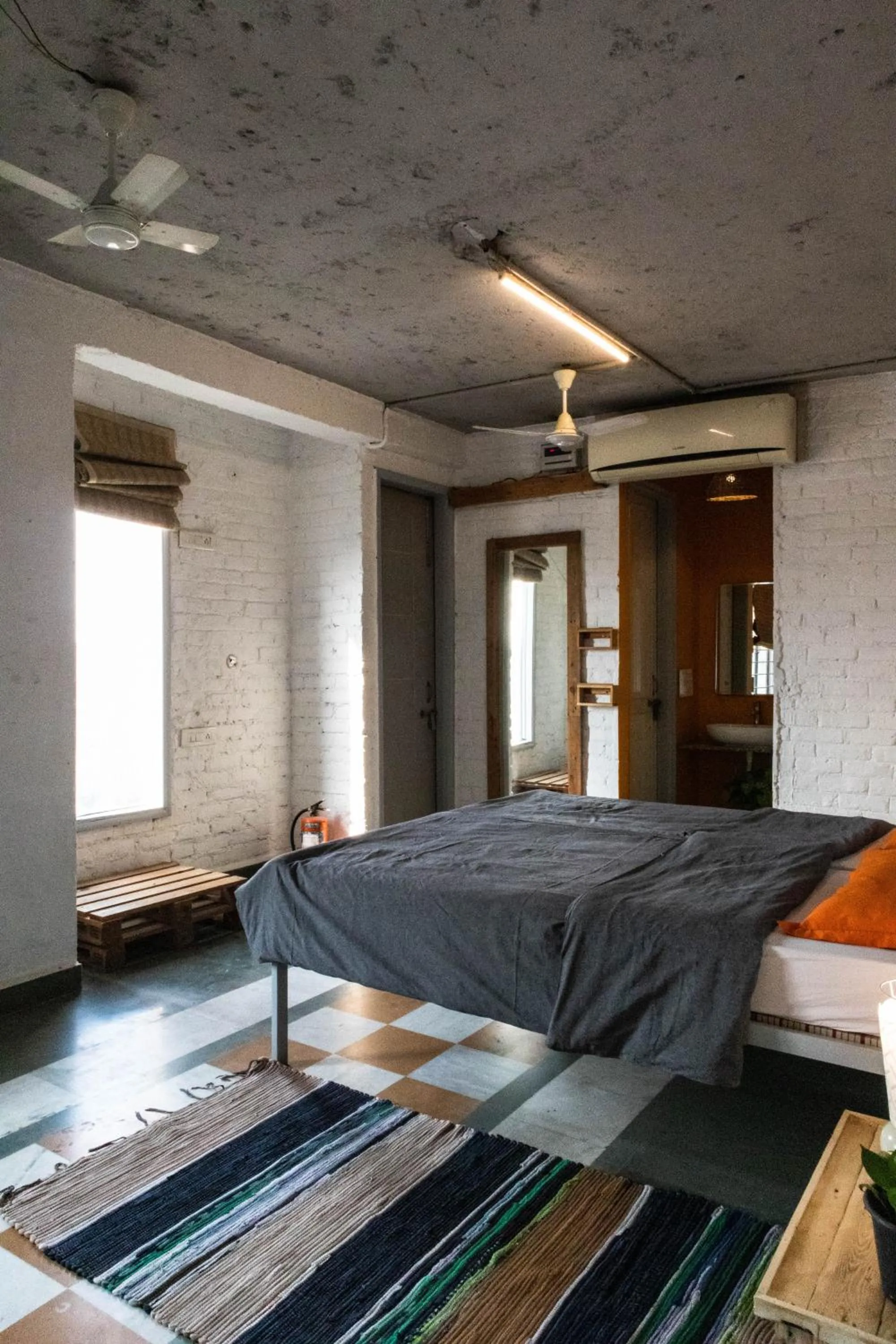 Bed in JHouse near Bhikaji