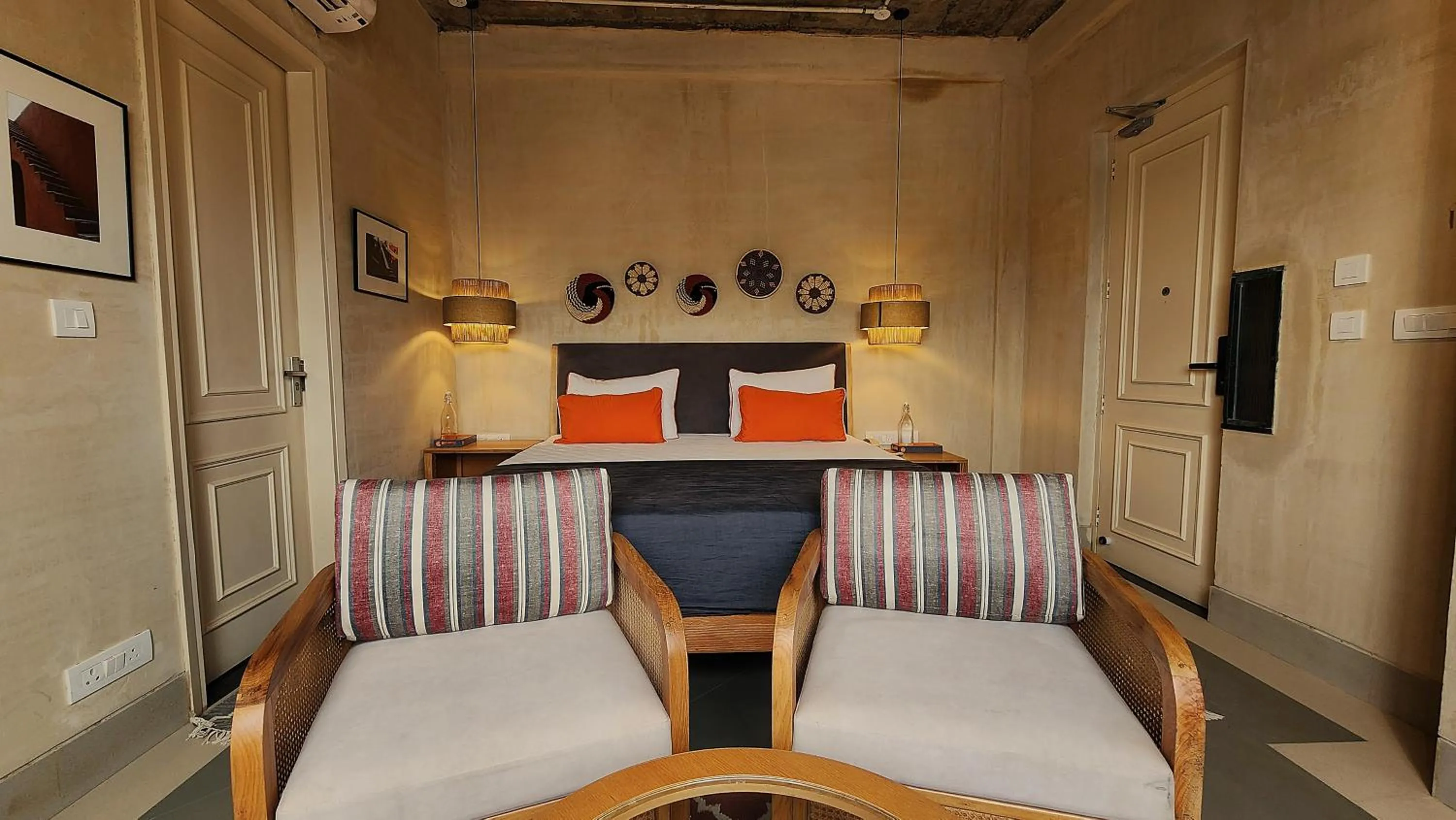 Bed in JHouse near Bhikaji