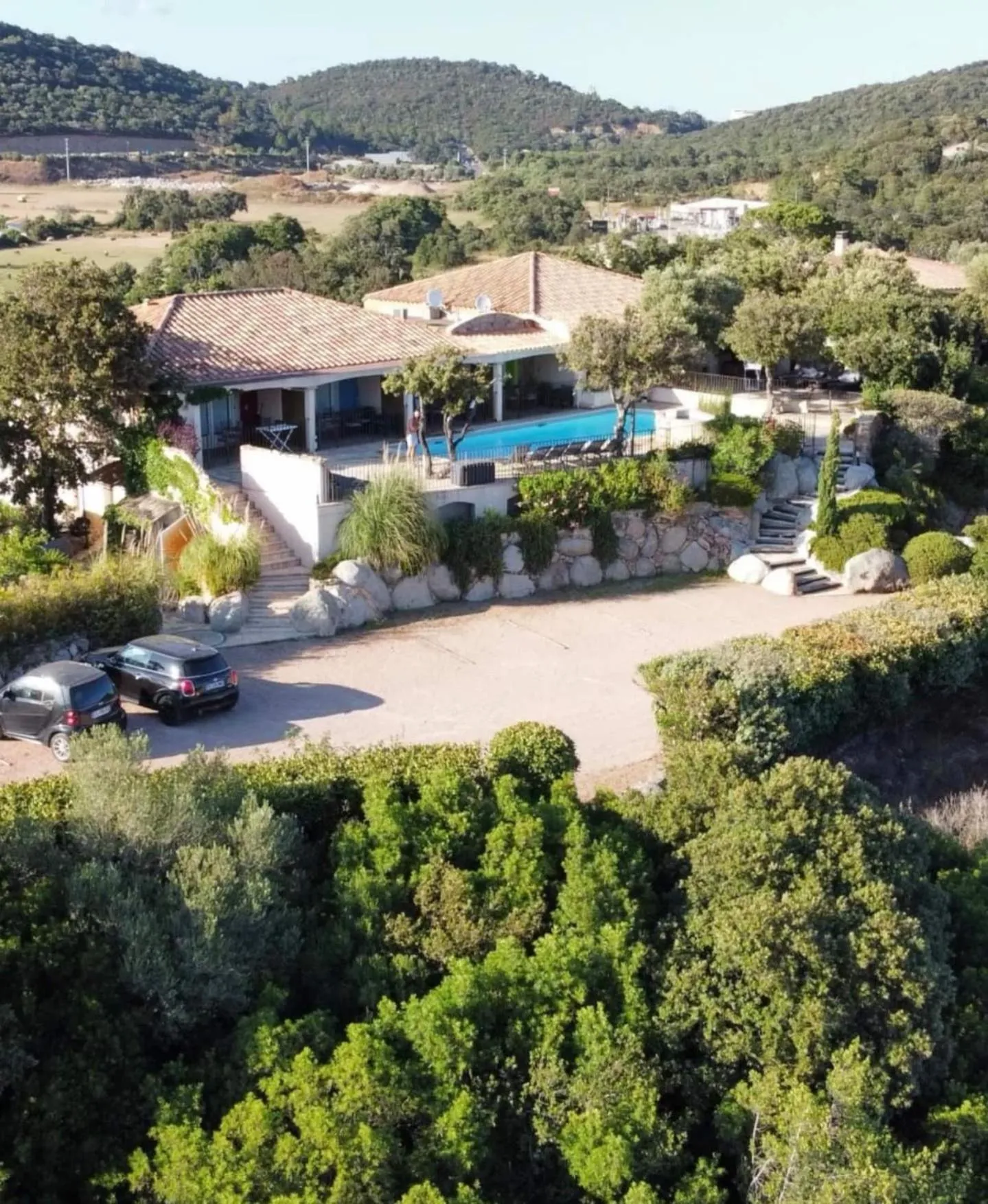Bird's eye view in Résidence U Sognu