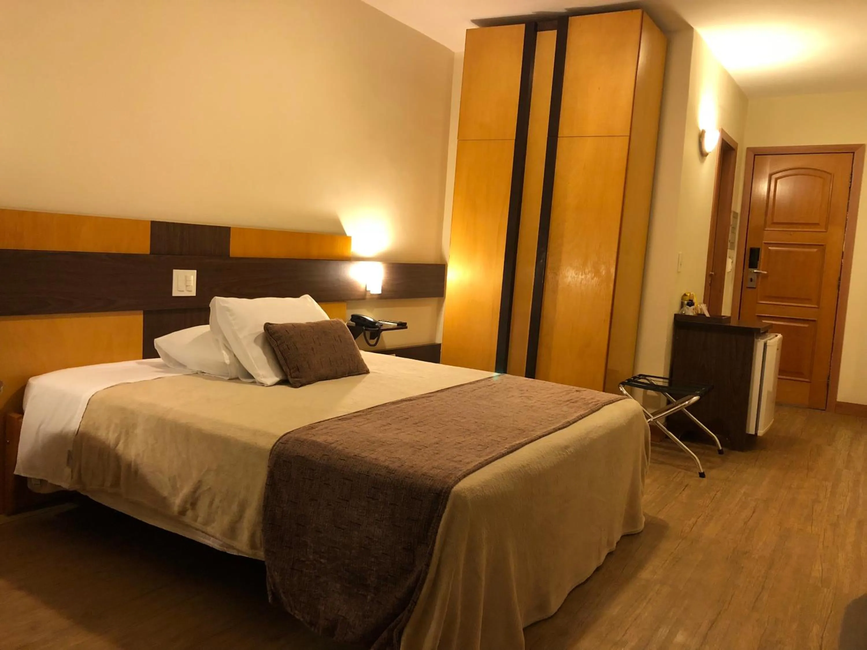 Bed in Gran Continental Hotel Taubaté