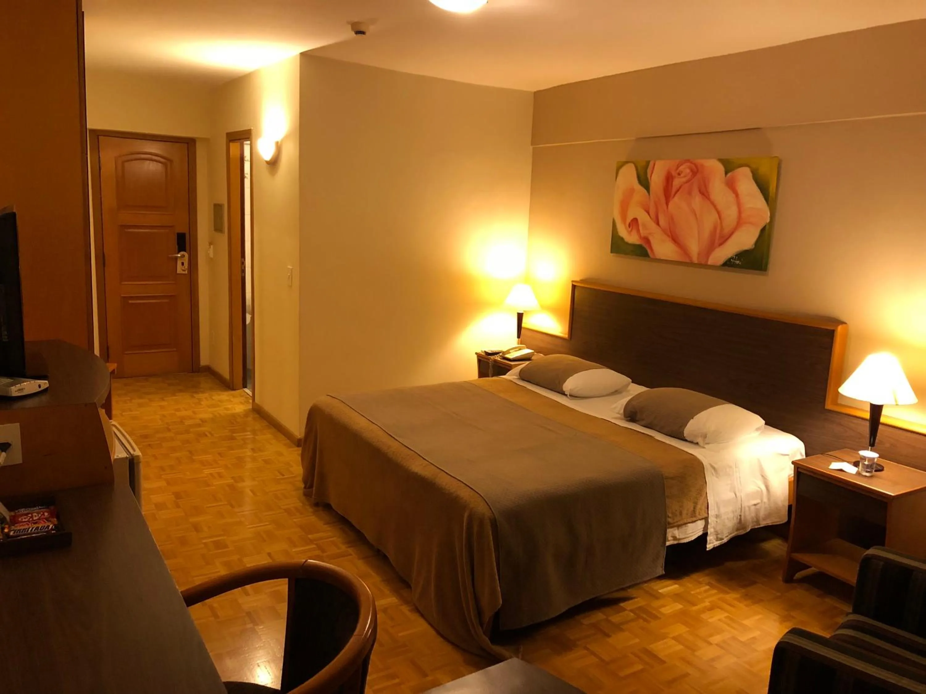 Bed in Gran Continental Hotel Taubaté