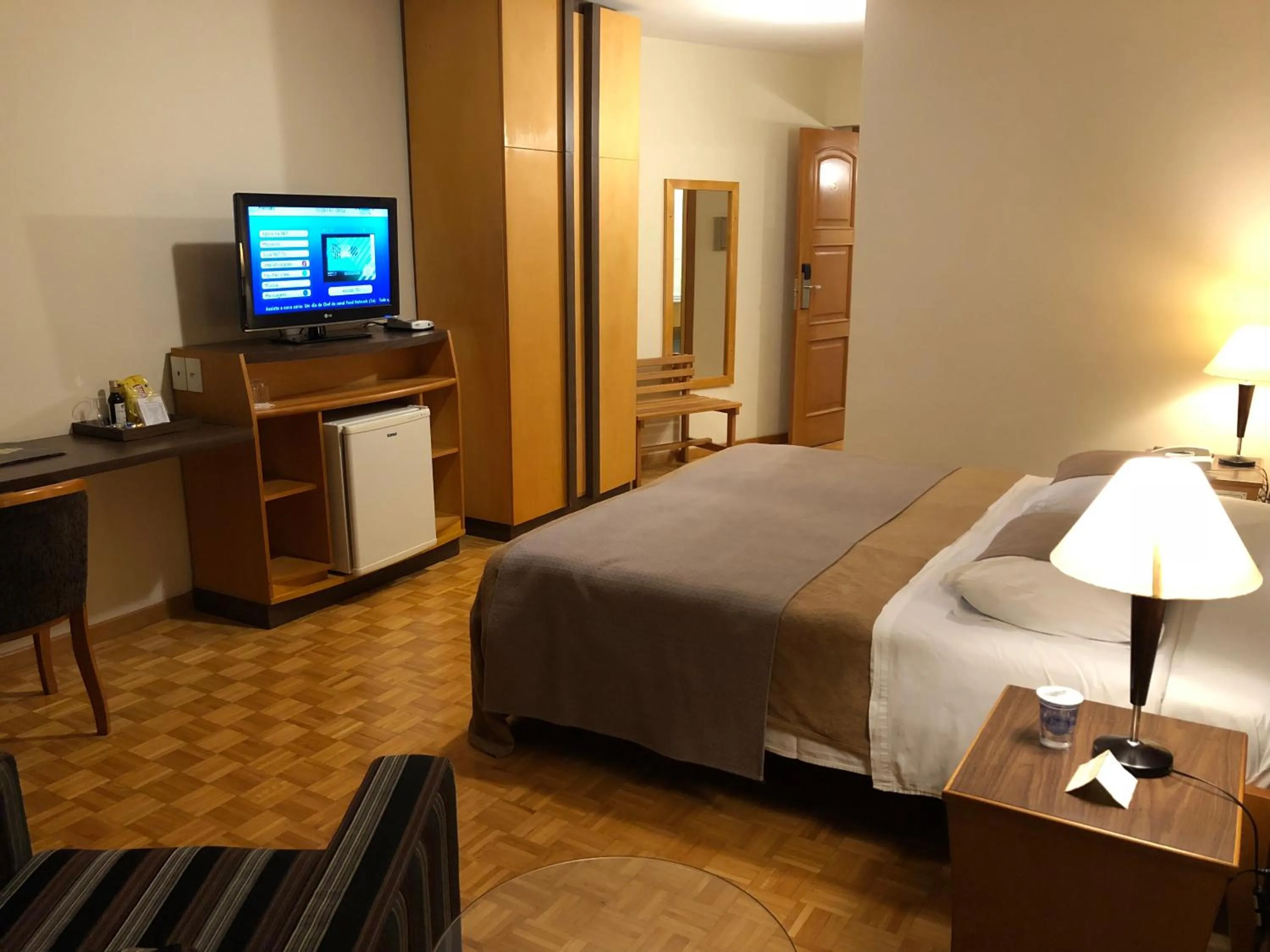 Bed in Gran Continental Hotel Taubaté