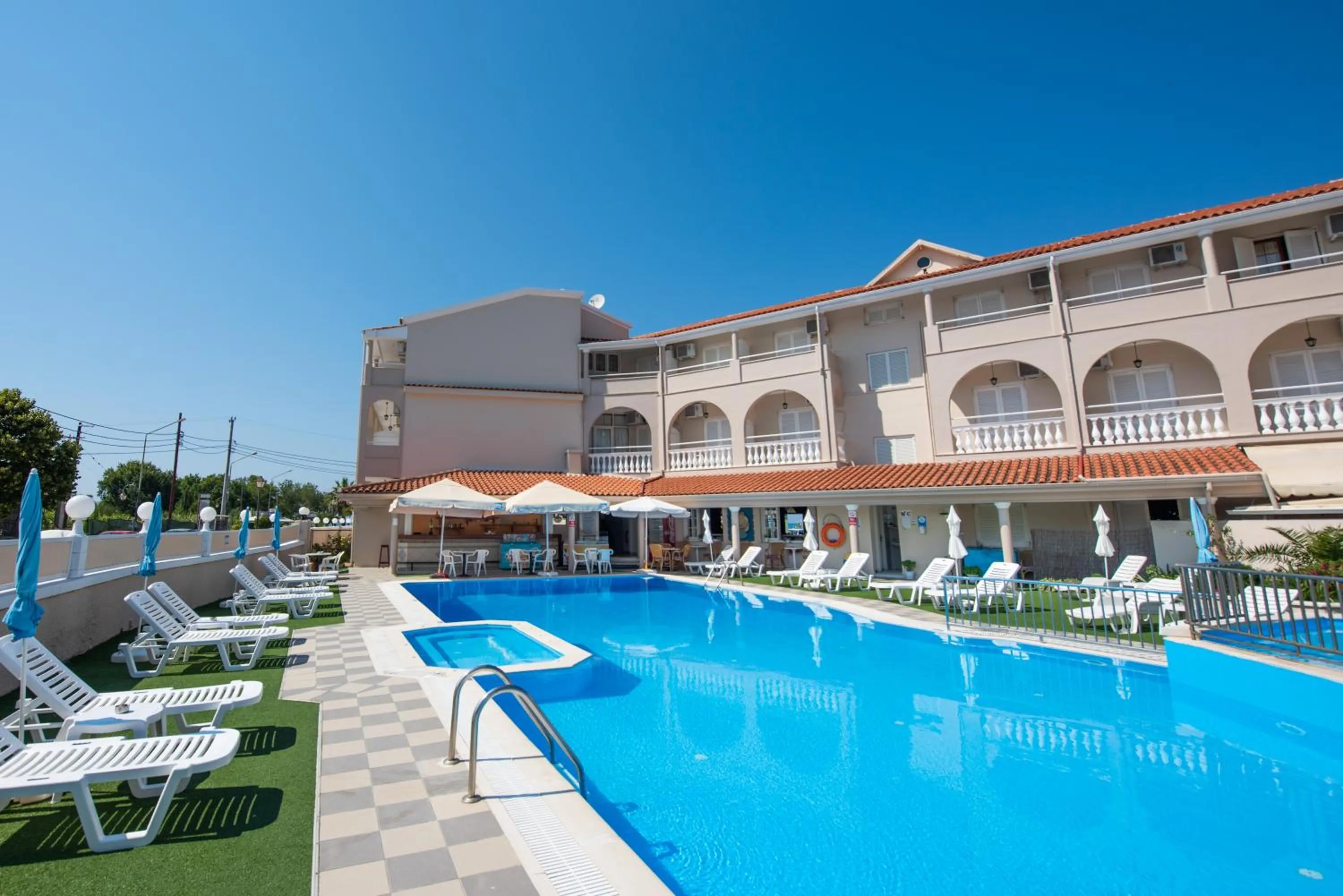 Property building in Aphrodite Beach Hotel Corfu