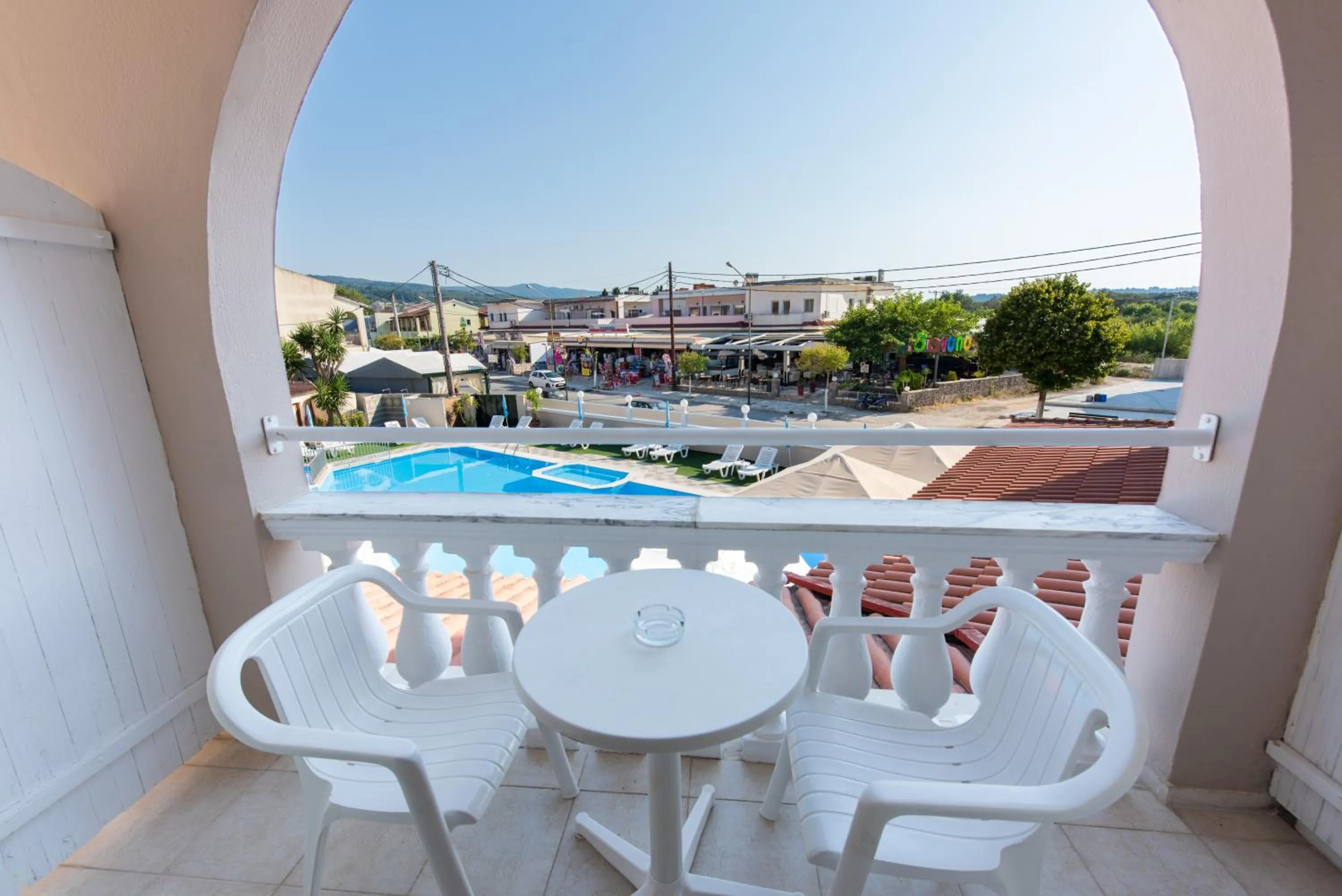 Balcony/Terrace in Aphrodite Beach Hotel Corfu