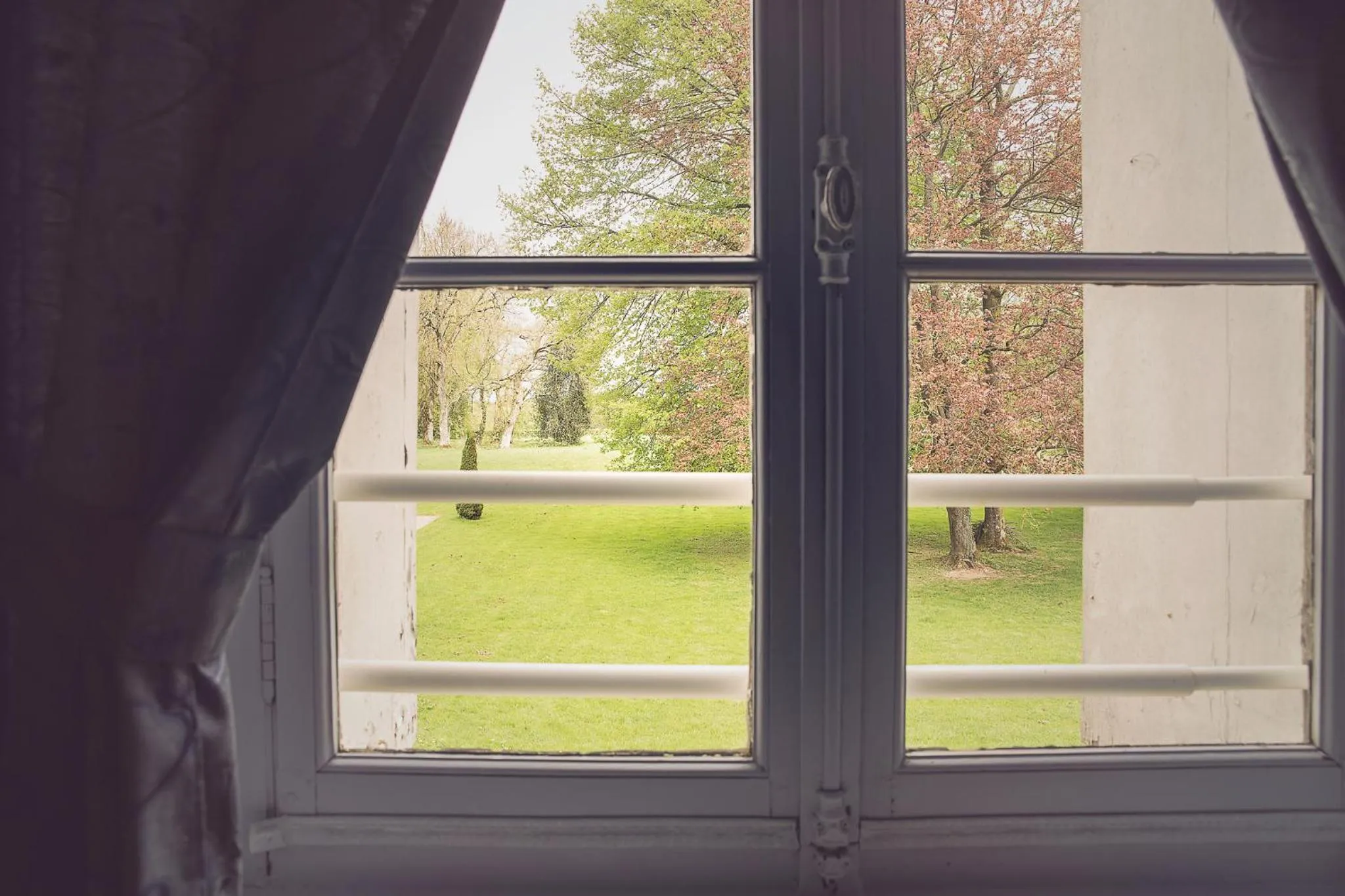 Garden view in Chateau De Grosfy