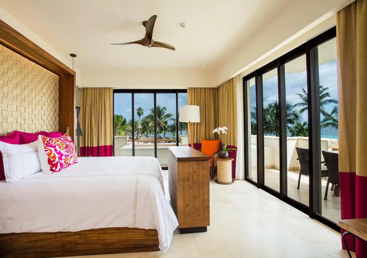 View (from property/room), Bed in Secrets Akumal Riviera Maya - Adults Only
