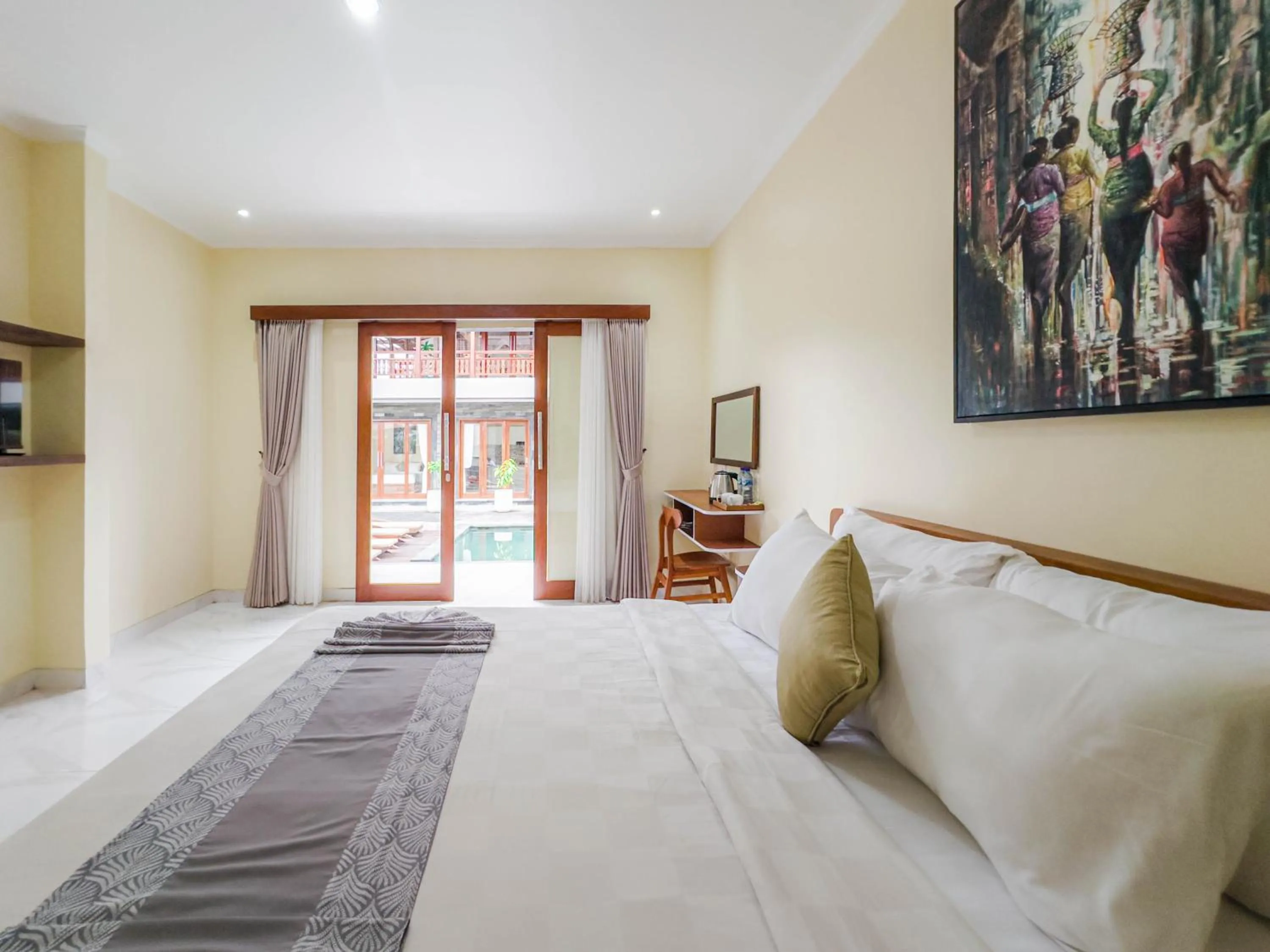 Bedroom, Bed in Kubu Manah Ubud