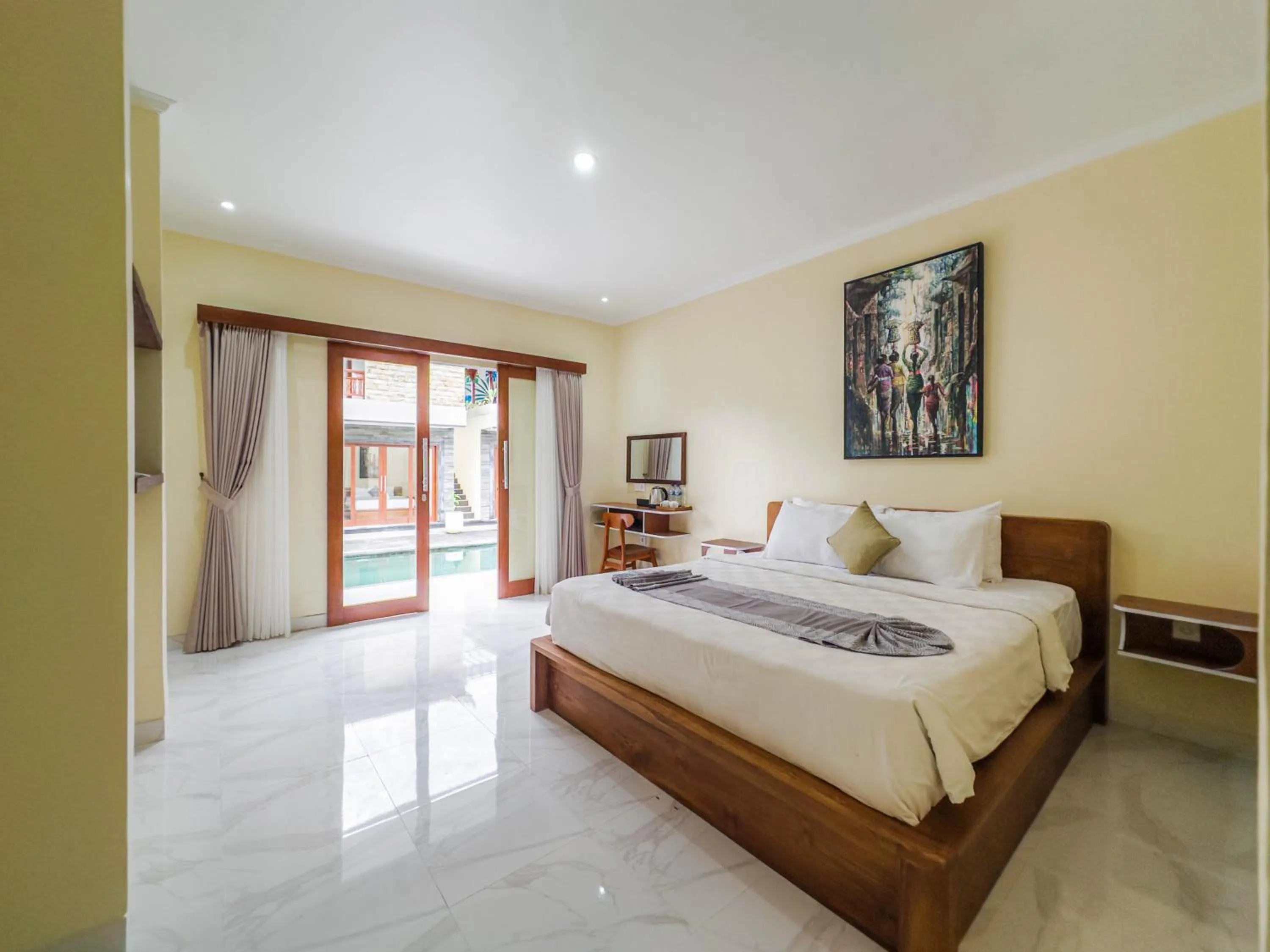 Bedroom, Bed in Kubu Manah Ubud