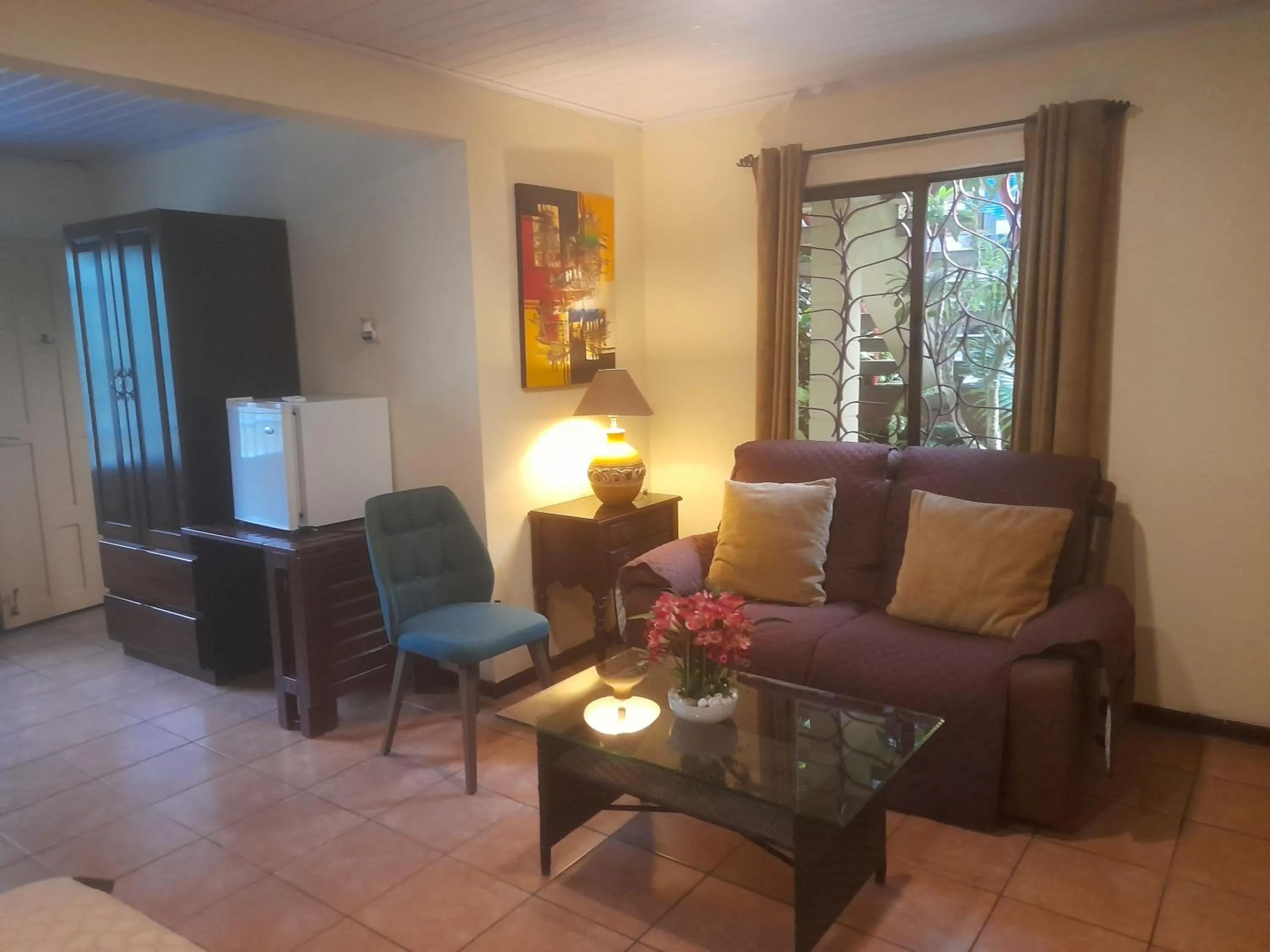 Seating area in Coyaba Tropical Elegant Adult Guesthouse