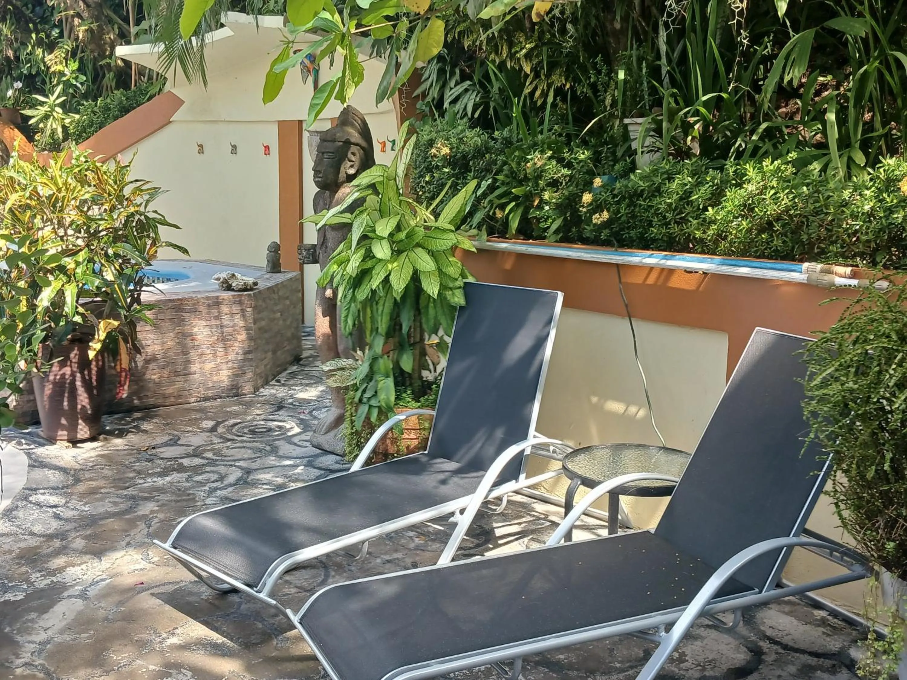 Pool view in Coyaba Tropical Elegant Adult Guesthouse